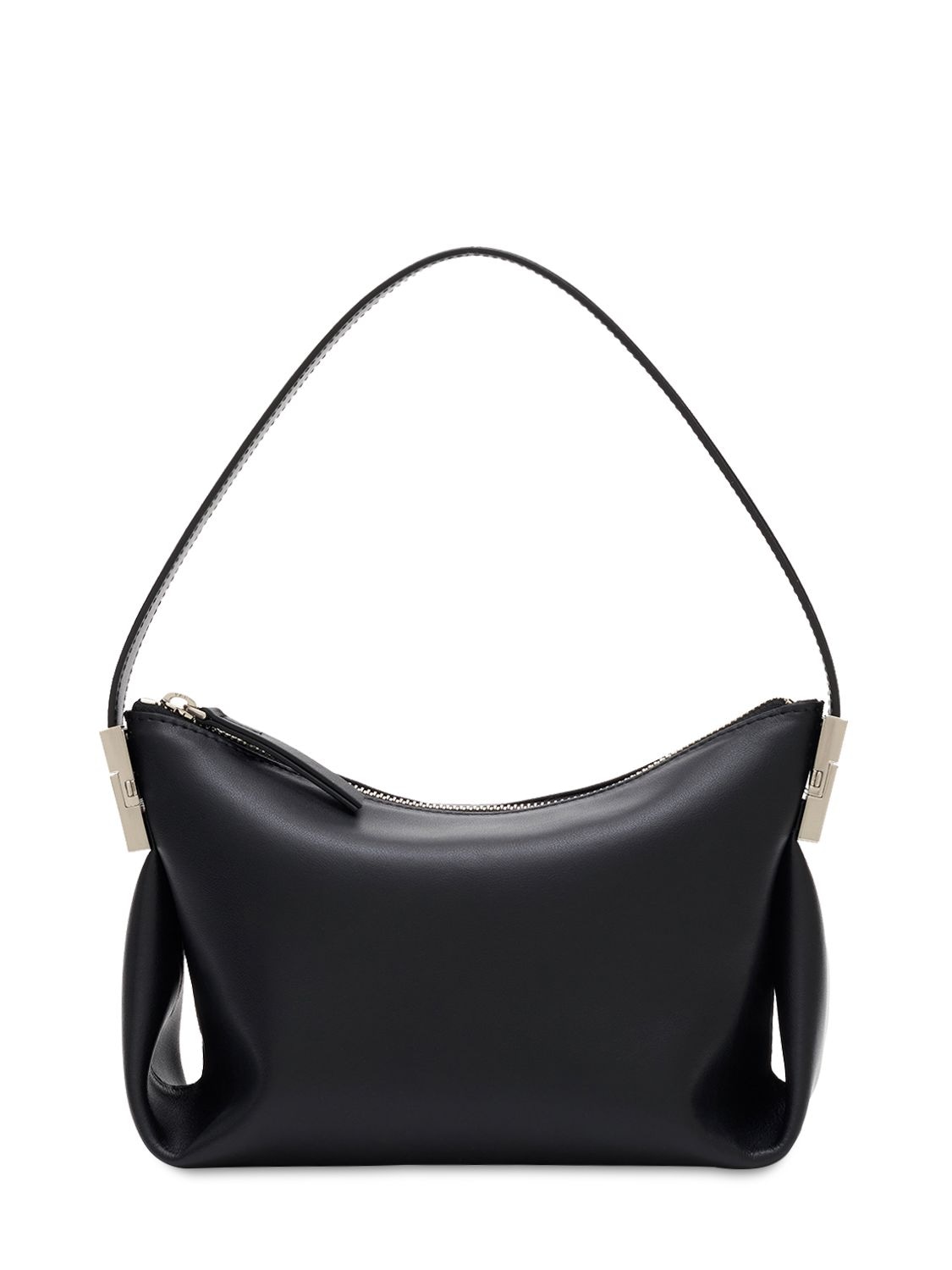 Osoi Bean Leather Shoulder Bag In Black | ModeSens
