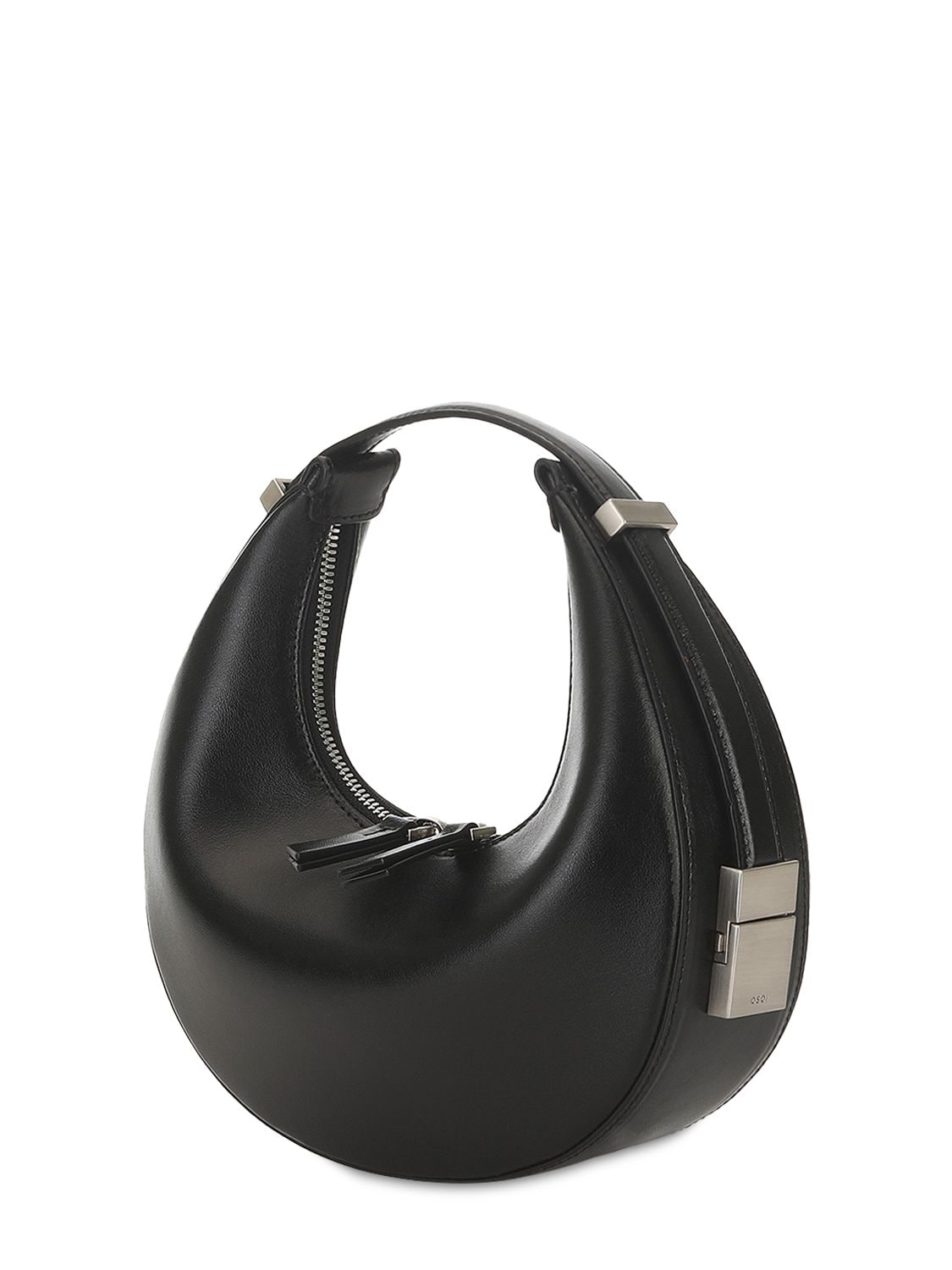 Shop Osoi Mini Toni Leather Top Handle Bag In Black