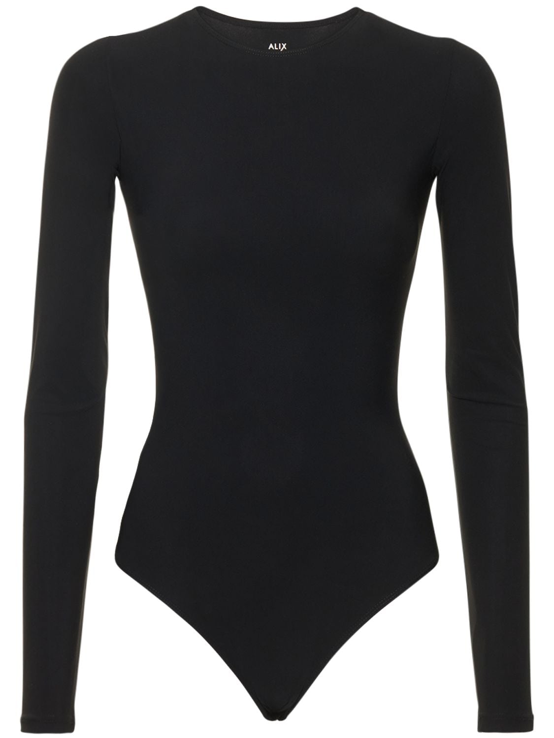 Alix Nyc Leroy Long-sleeve Jersey Bodysuit In Black