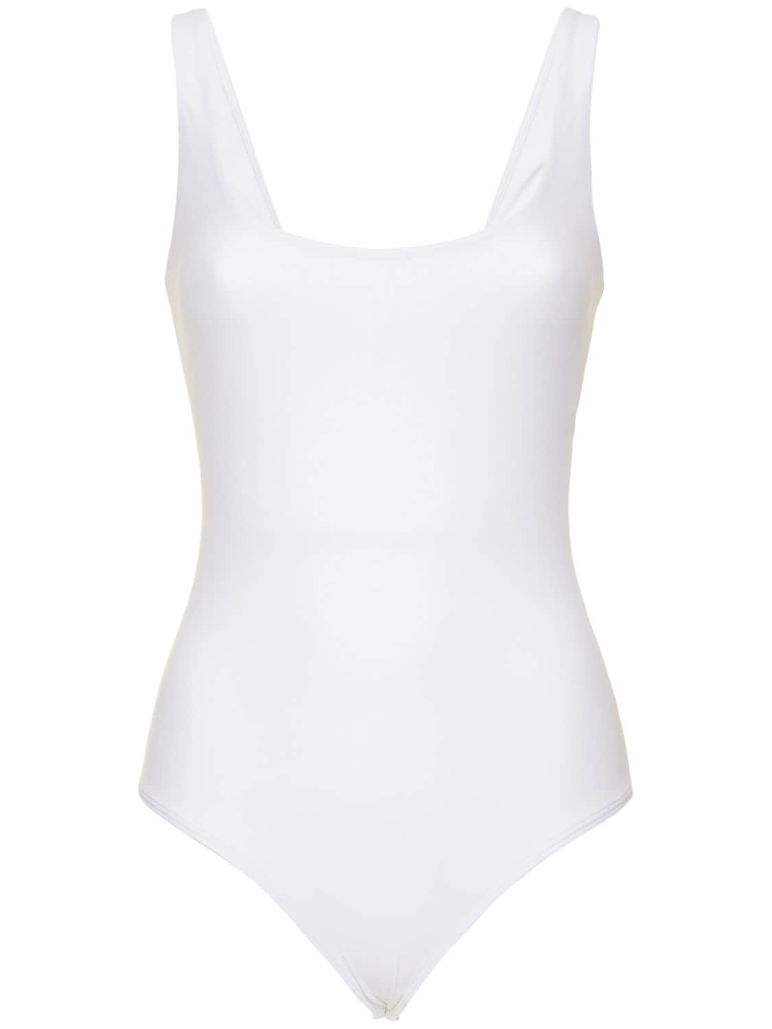 Alix Nyc Mott  Jersey Bodysuit In White