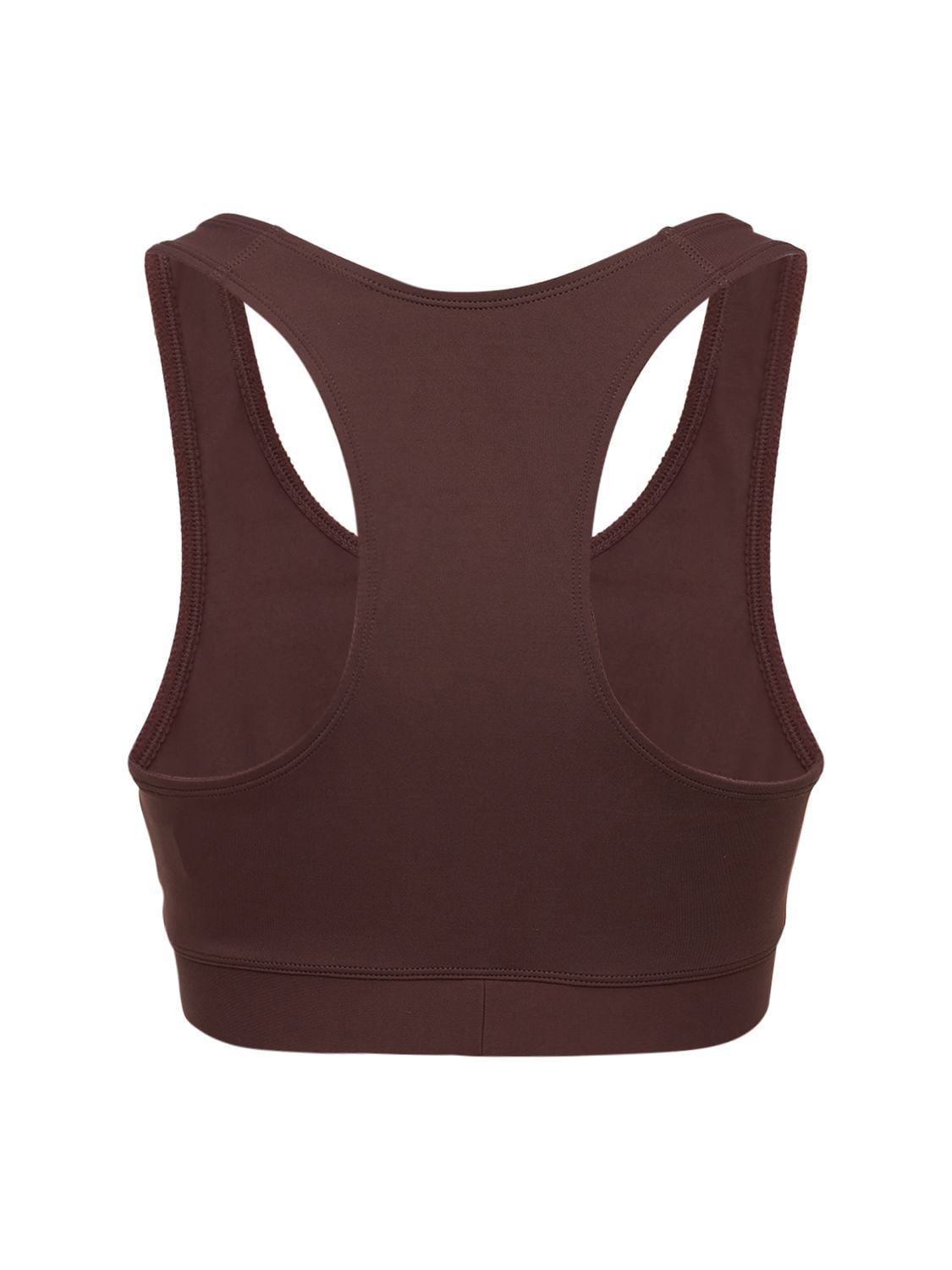 Shop Eres Sporty Stretch Jersey Logo Bralette In Brown