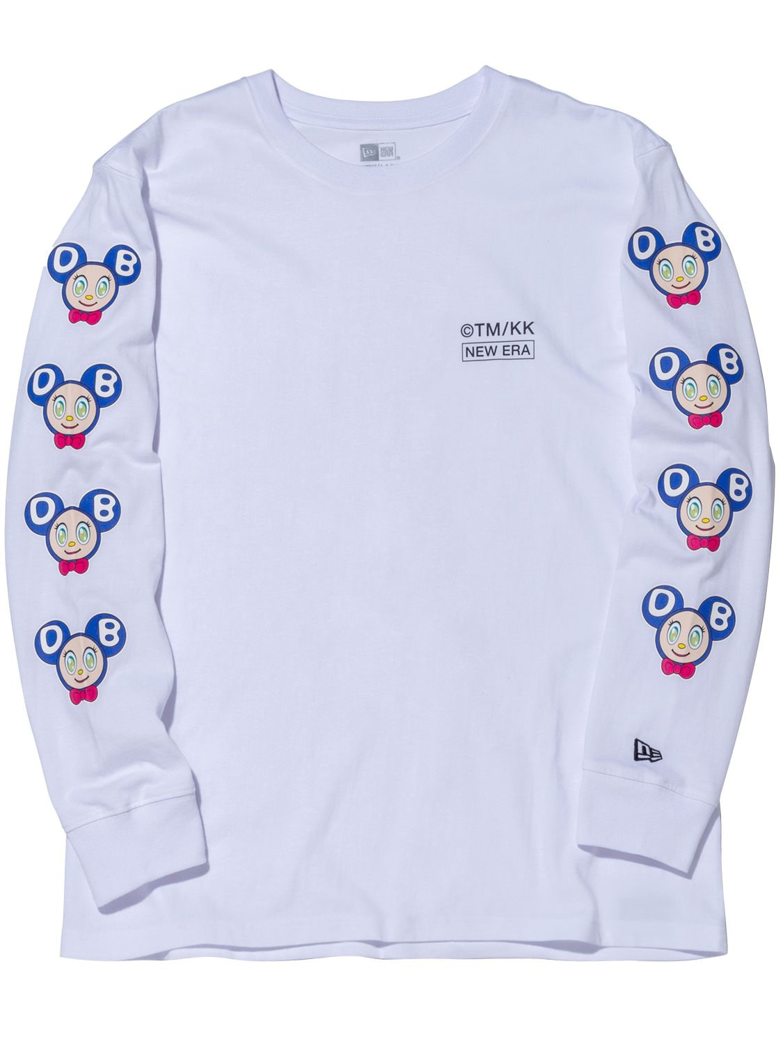 New Era X Takashi Murakami Mr. Dob Long Sleeve Tee In White