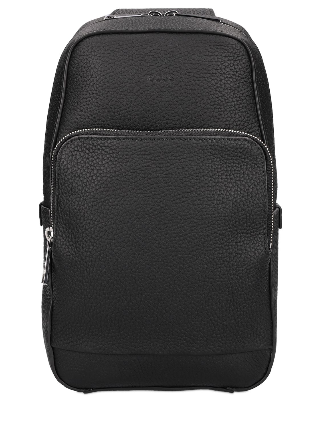 Hugo Boss Oneshoulder Leather Backpack In Black ModeSens