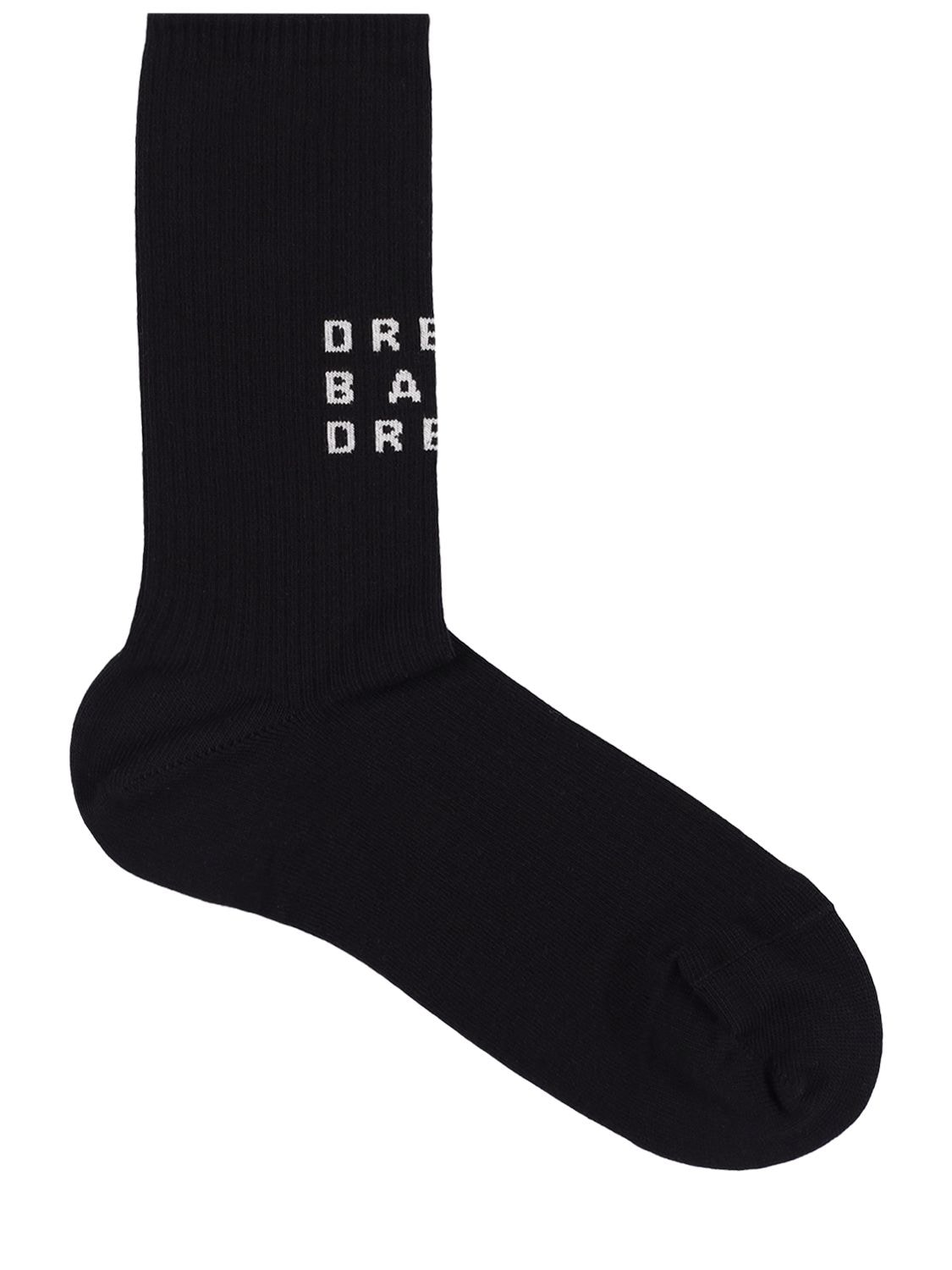 LIBERAL YOUTH MINISTRY BLEACHED COTTON BLEND KNIT SOCKS