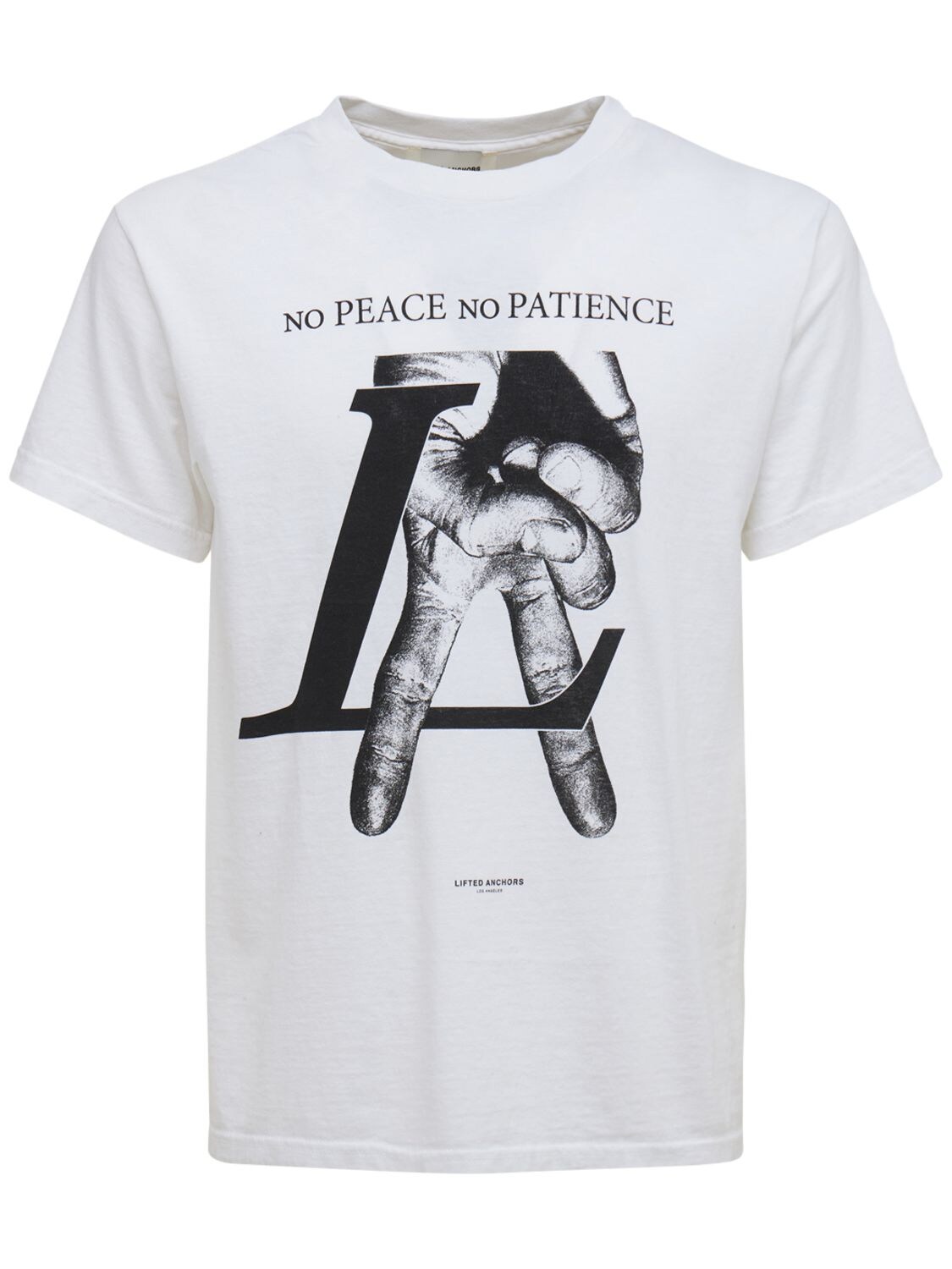 Lifted Anchors Louis Printed Cotton T-shirt In White | ModeSens