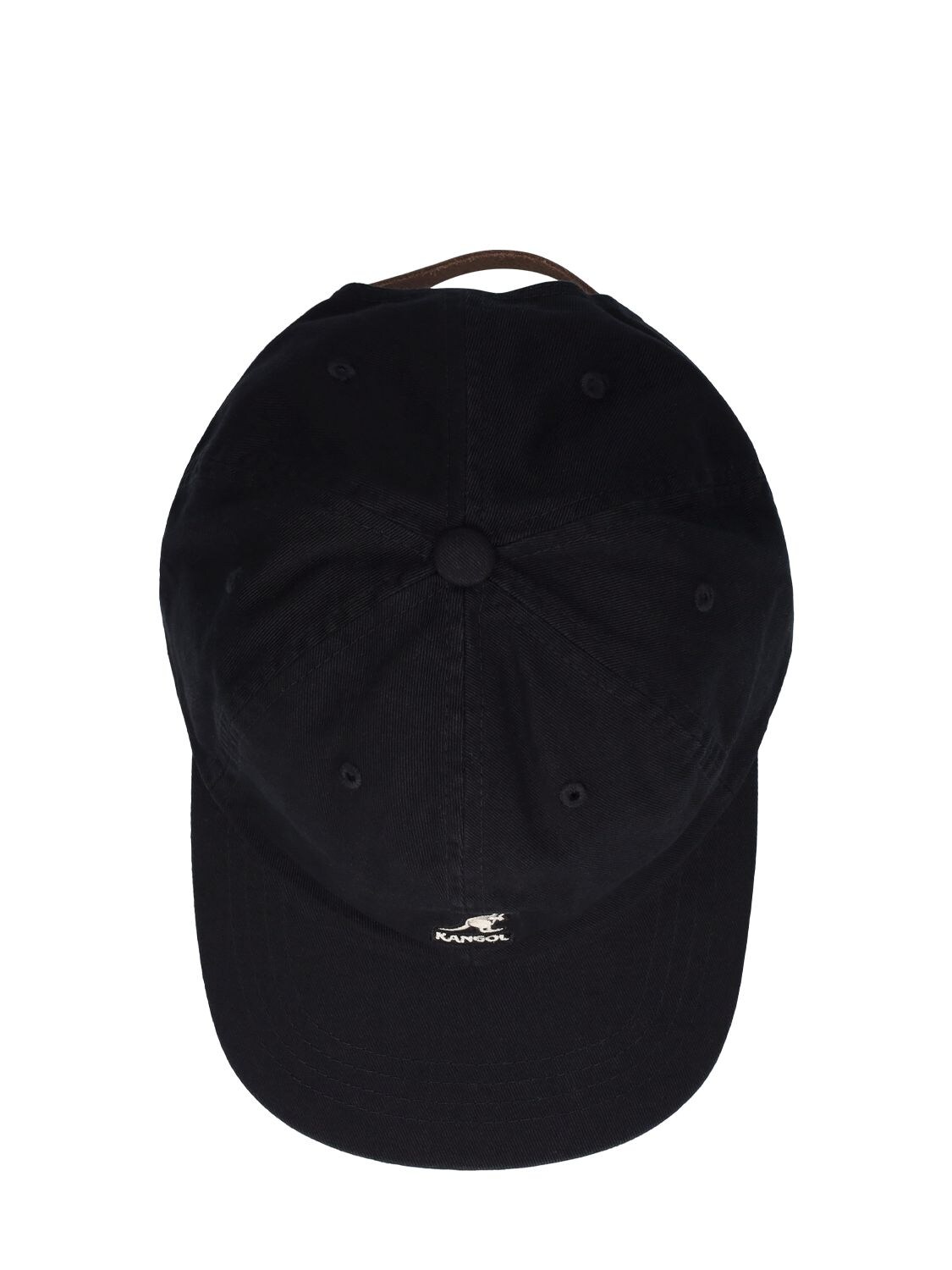 Shop Kangol Washed Cotton Baseball Cap In Black