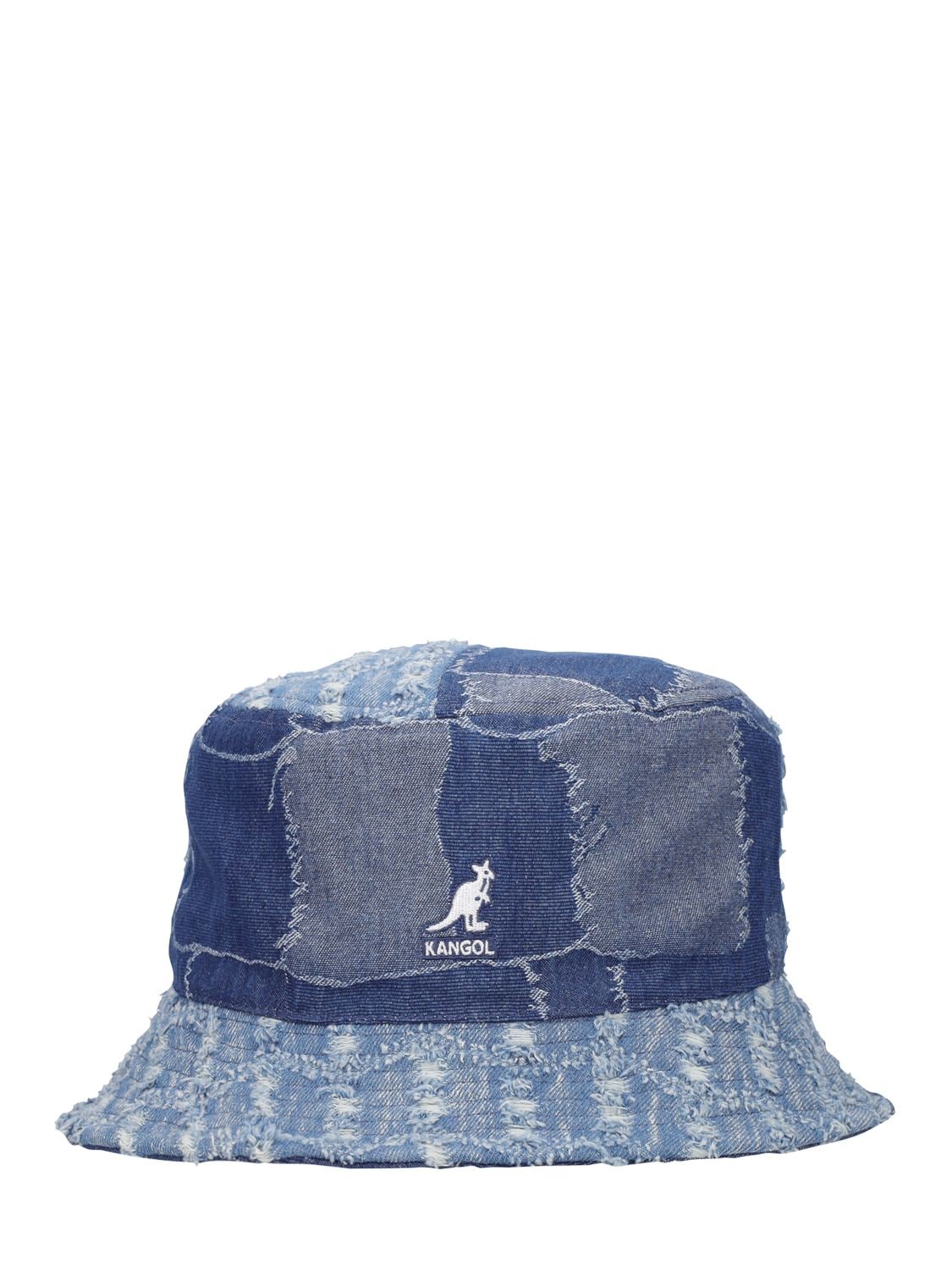 Patchwork Cotton Denim Bucket Hat