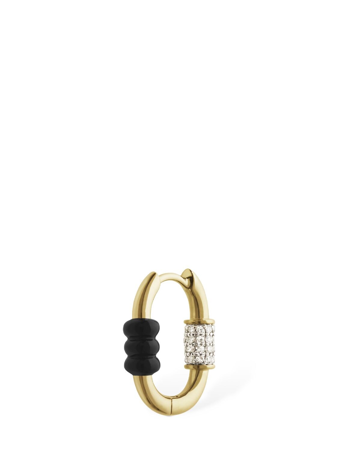 Shop Maria Black 14kt & Diamond Vertigo 12 Mono Earring In Multi,crystal