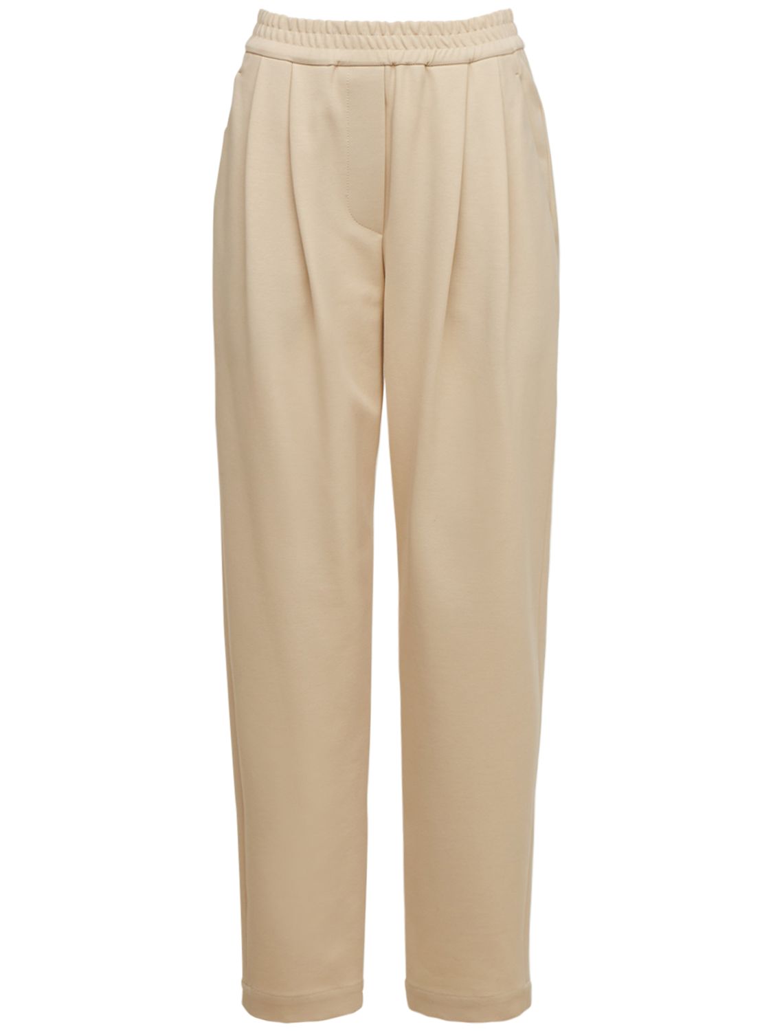 Baggy cotton jersey jogger pants 