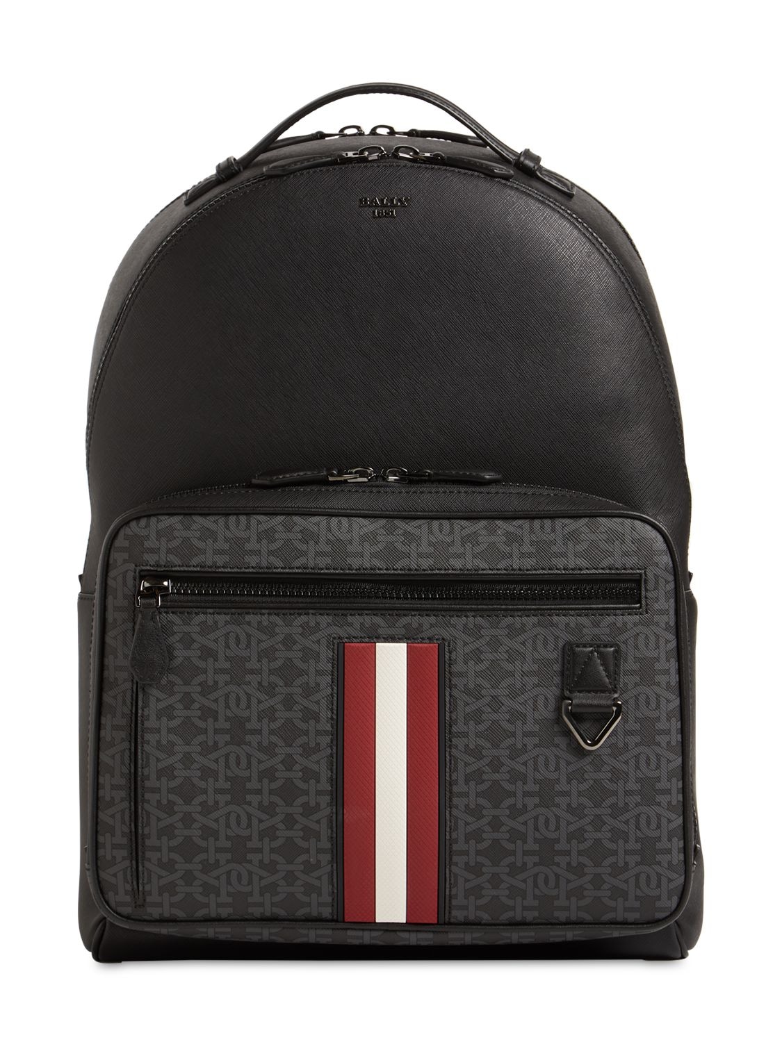 Logo Stripe Canvas & Leather Backpack