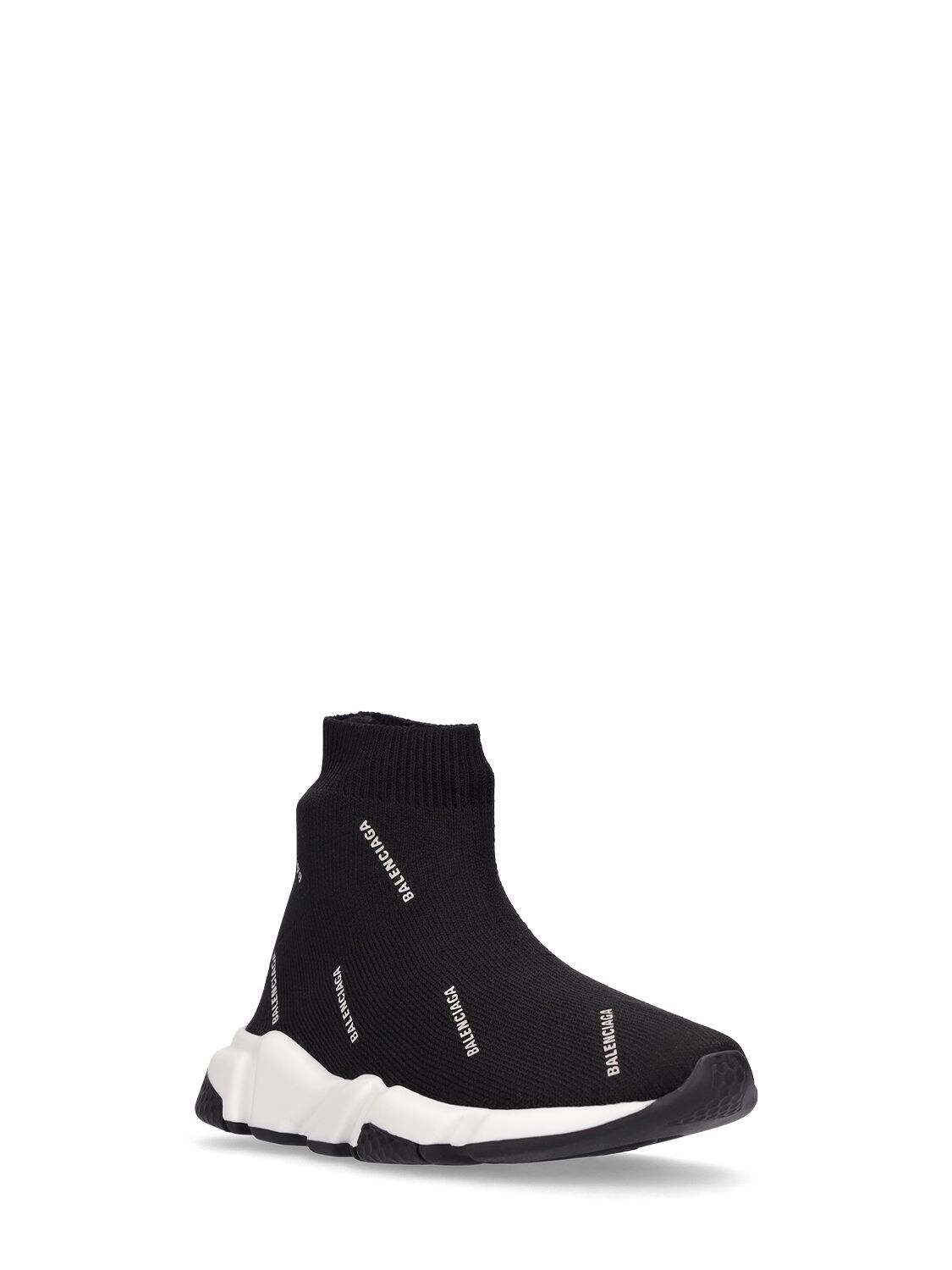 Indsigt Skibform uvidenhed Balenciaga Kids' Speed Logo Sock Sneakers In Black | ModeSens