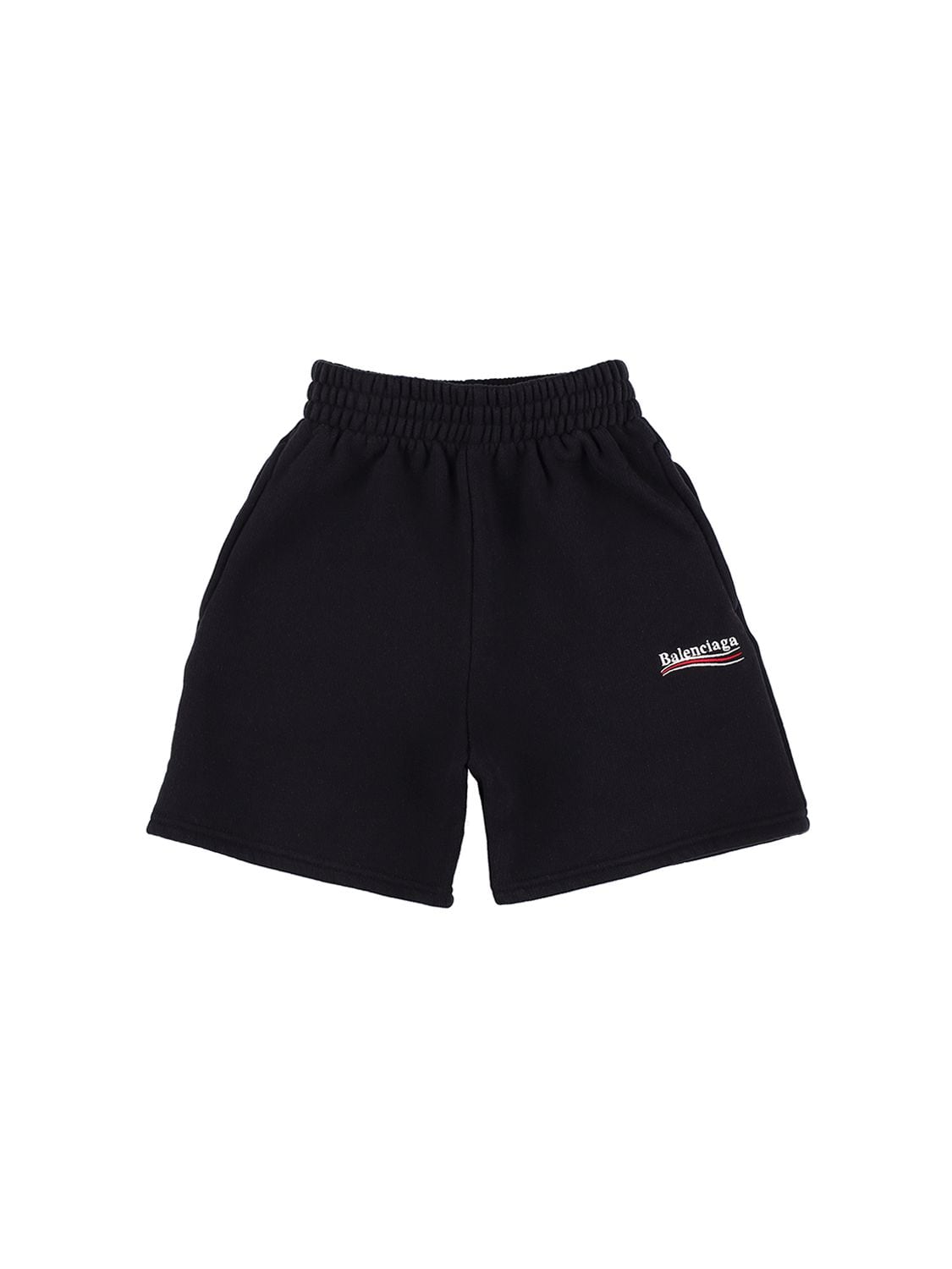 Political Embroidery Cotton Sweat Shorts