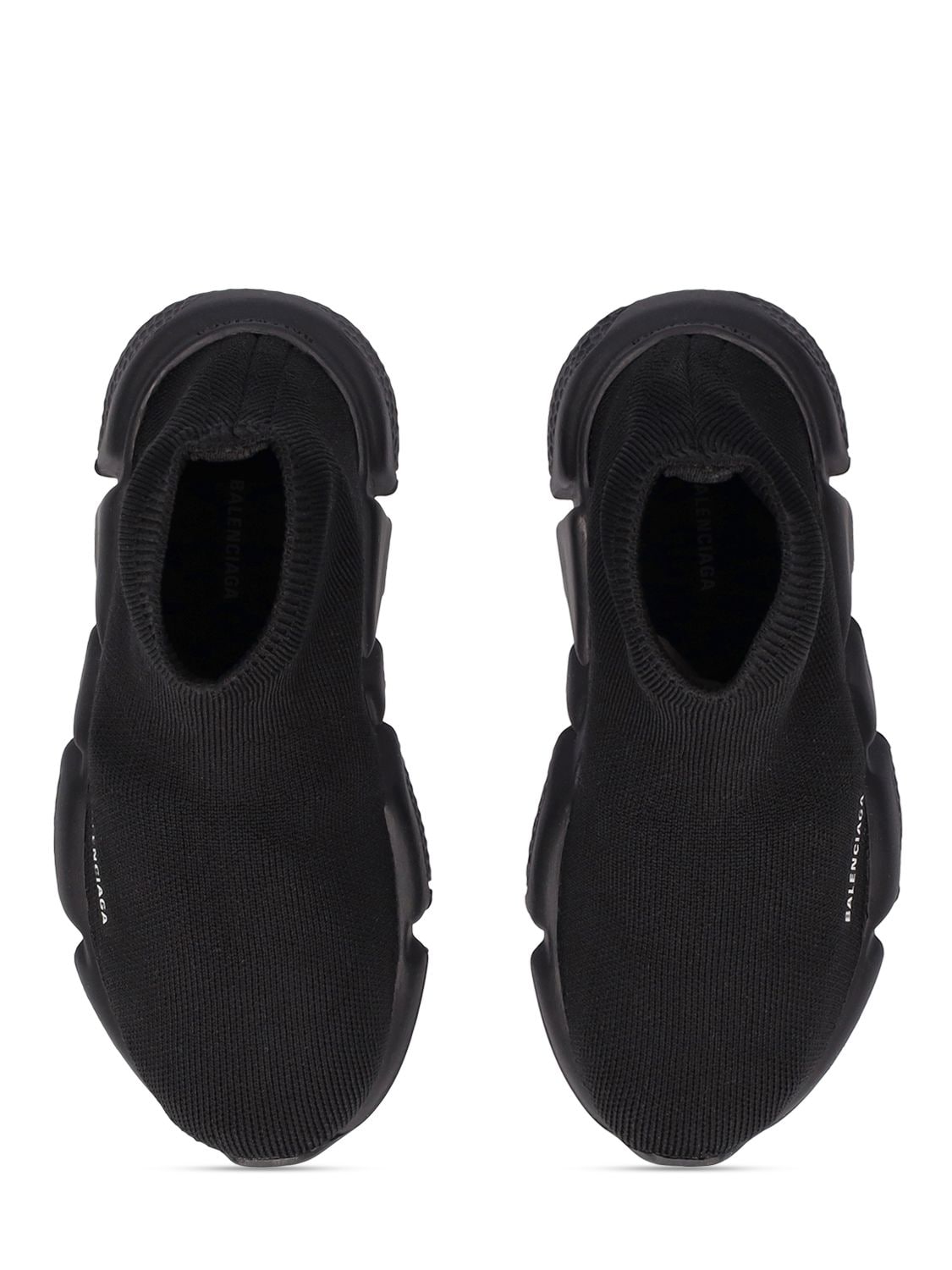 Shop Balenciaga Speed Knit Recycled Poly Blend Sneakers In Black