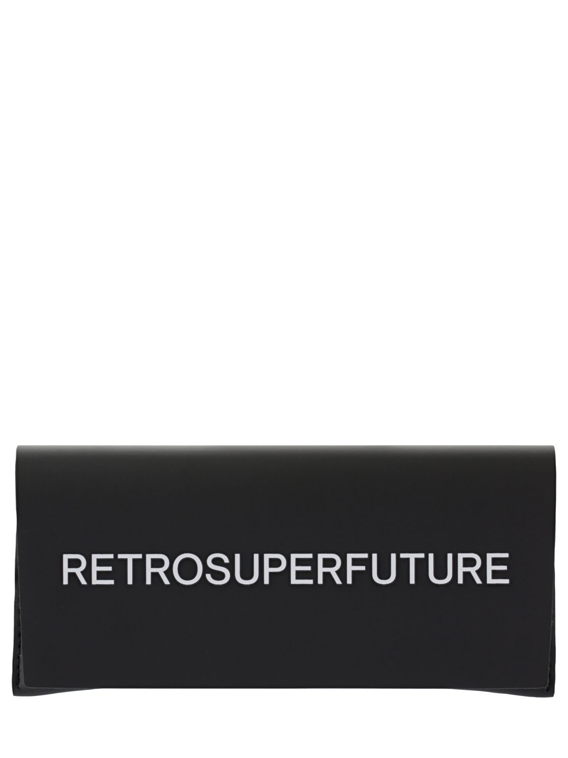 Shop Retrosuperfuture Colpo Black Squared Acetate Sunglasses