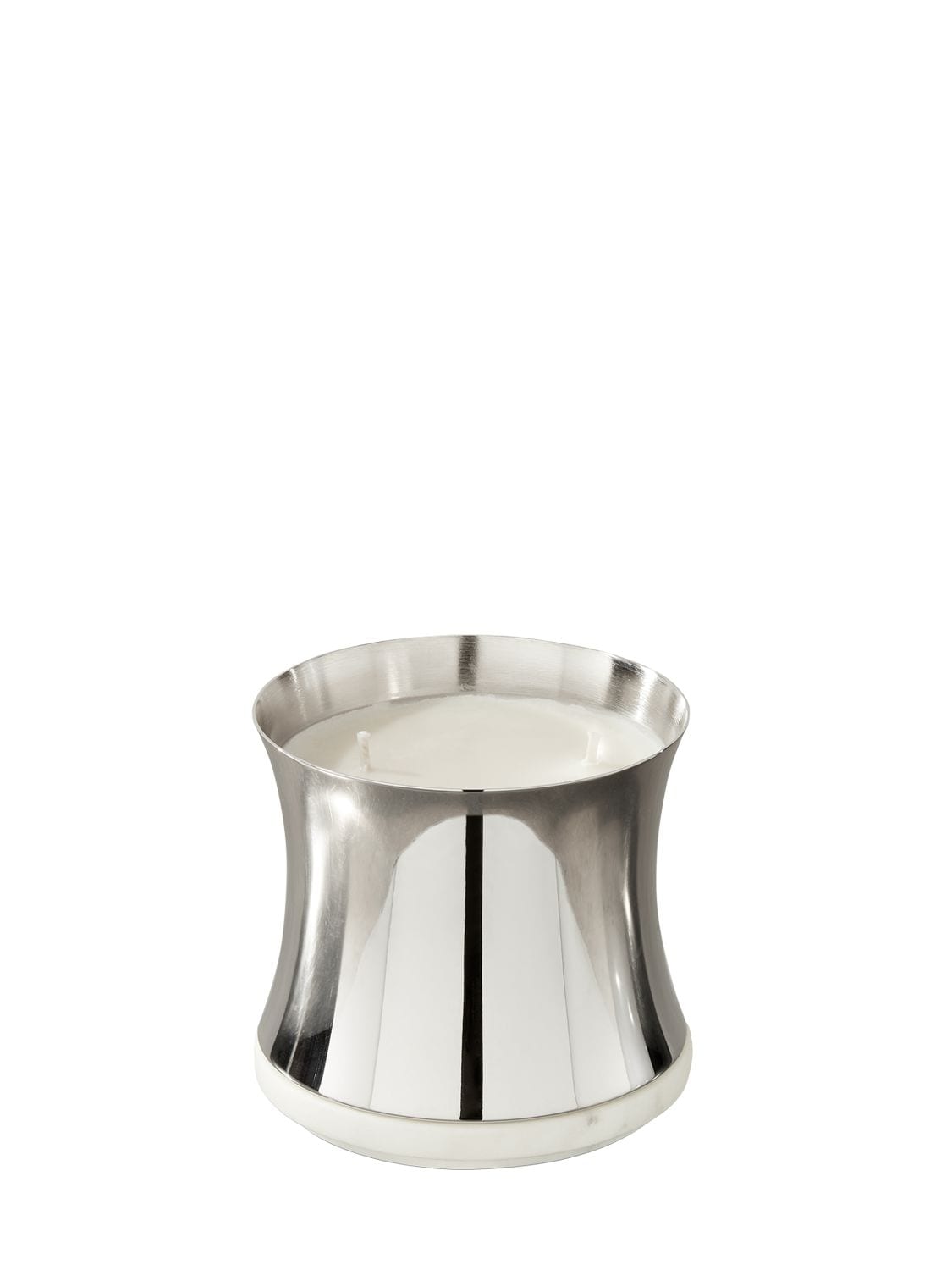 Tom Dixon Large Royalty Candle In Silver