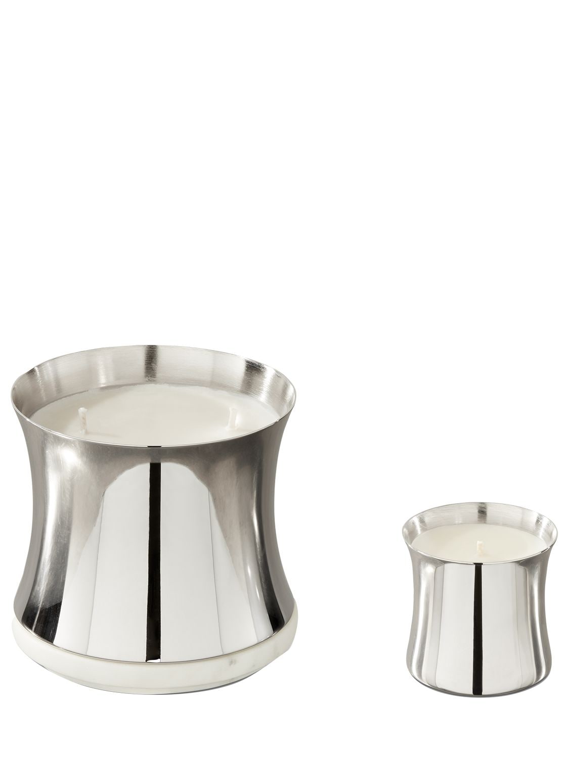 Shop Tom Dixon Large Royalty Candle In Silver