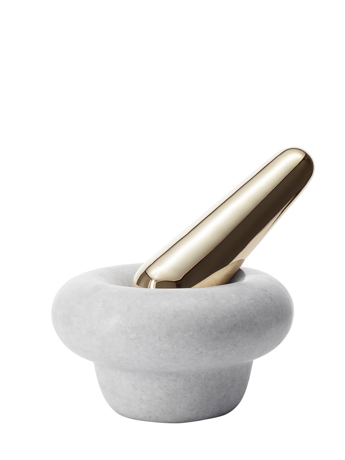 Tom Dixon Marble Pestle And Mortar In White