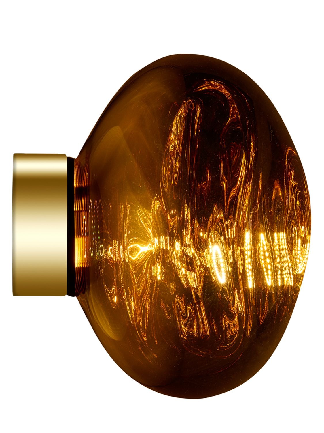 Image of Gold Led Melt Mini Surface Wall Lamp