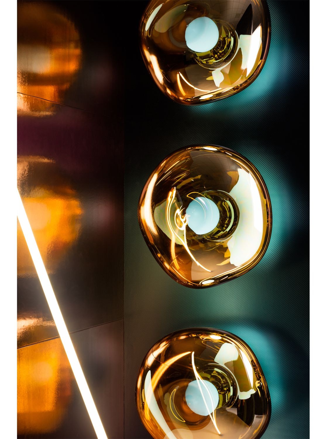 Shop Tom Dixon Gold Led Melt Mini Surface Wall Lamp