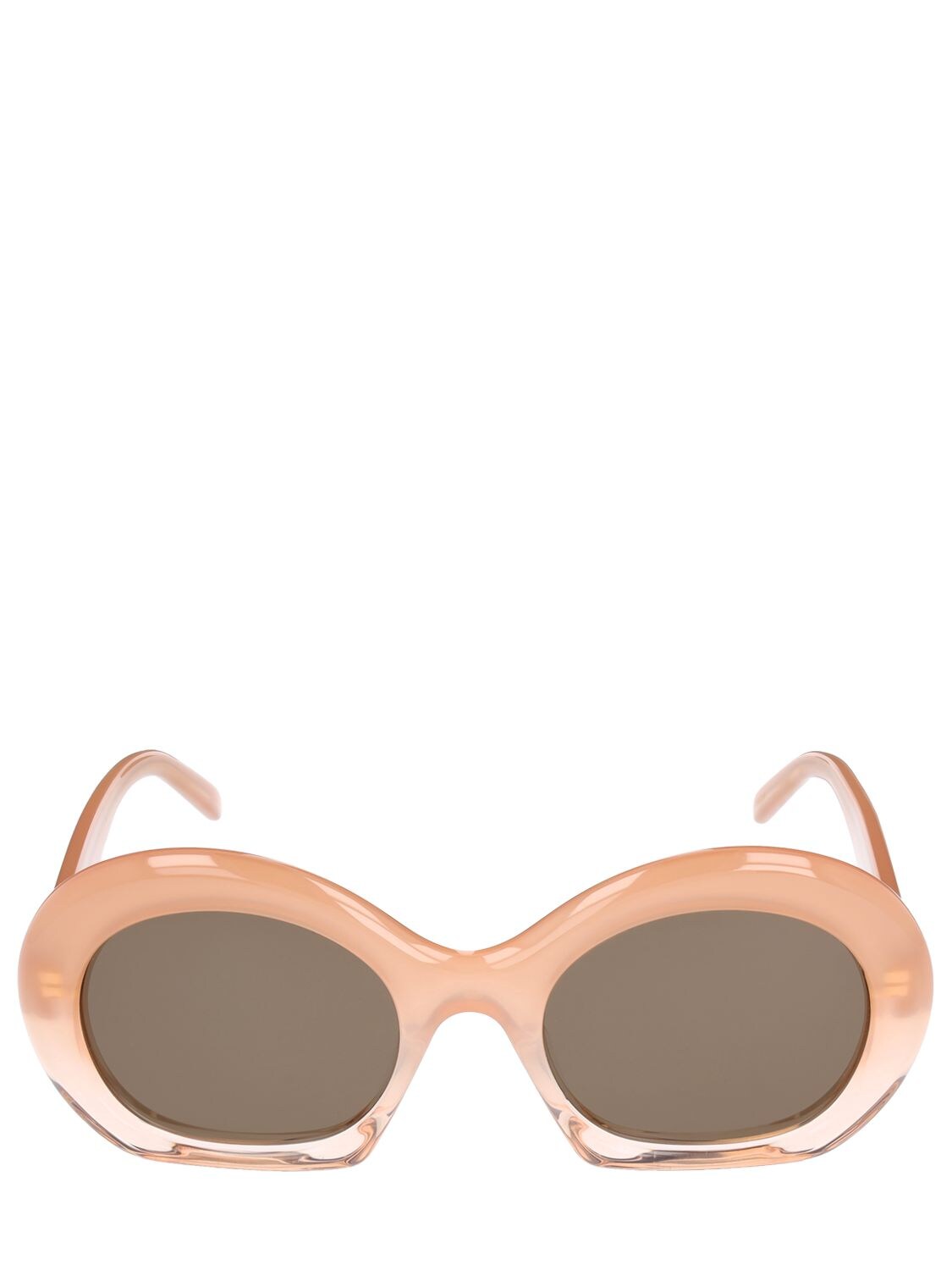 Loewe New Logo Oversize Acetate Sunglasses In Pink,brown | ModeSens