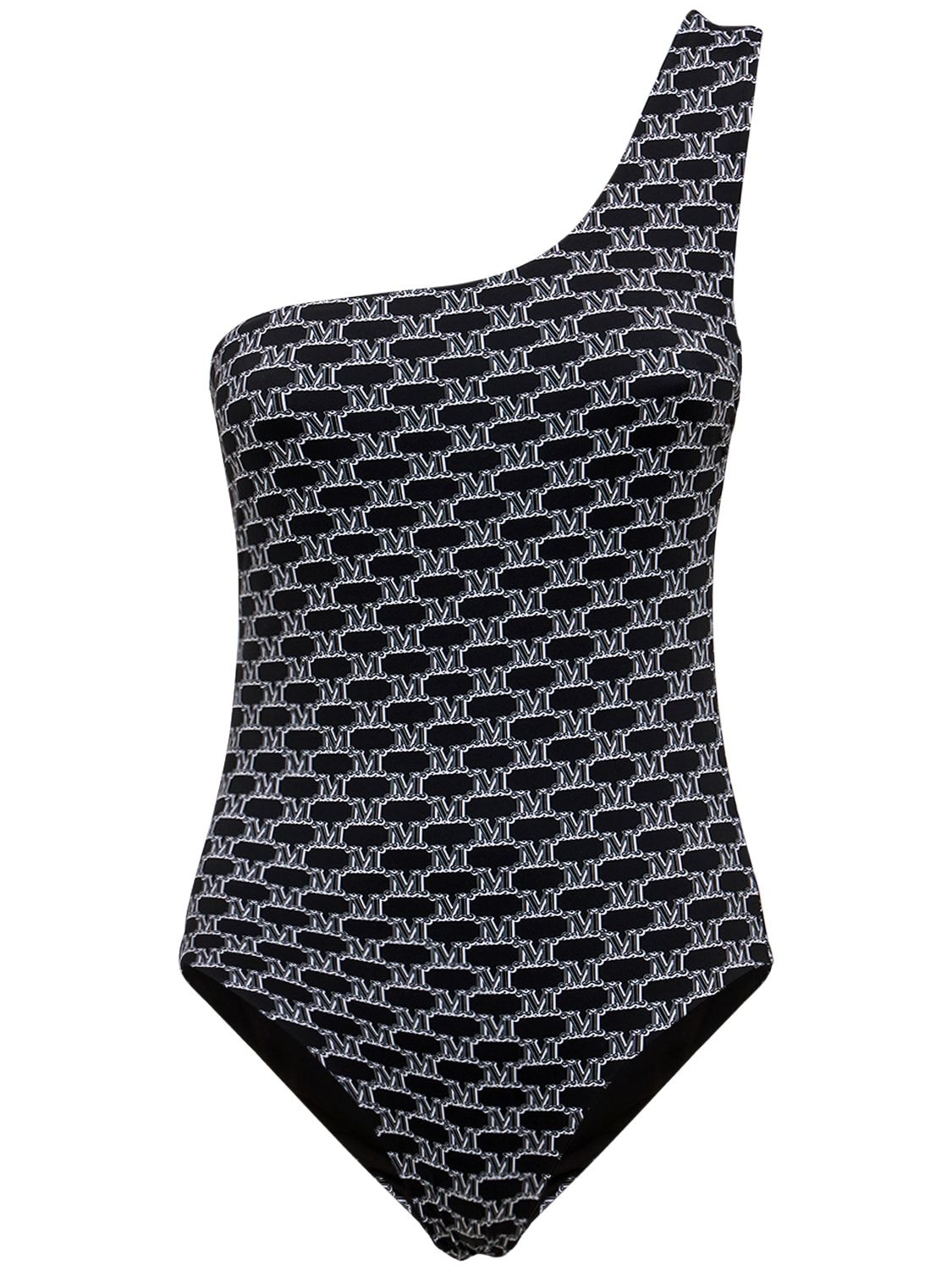 Max Mara - Printed nylon one piece swimsuit - Multi/Black | Luisaviaroma