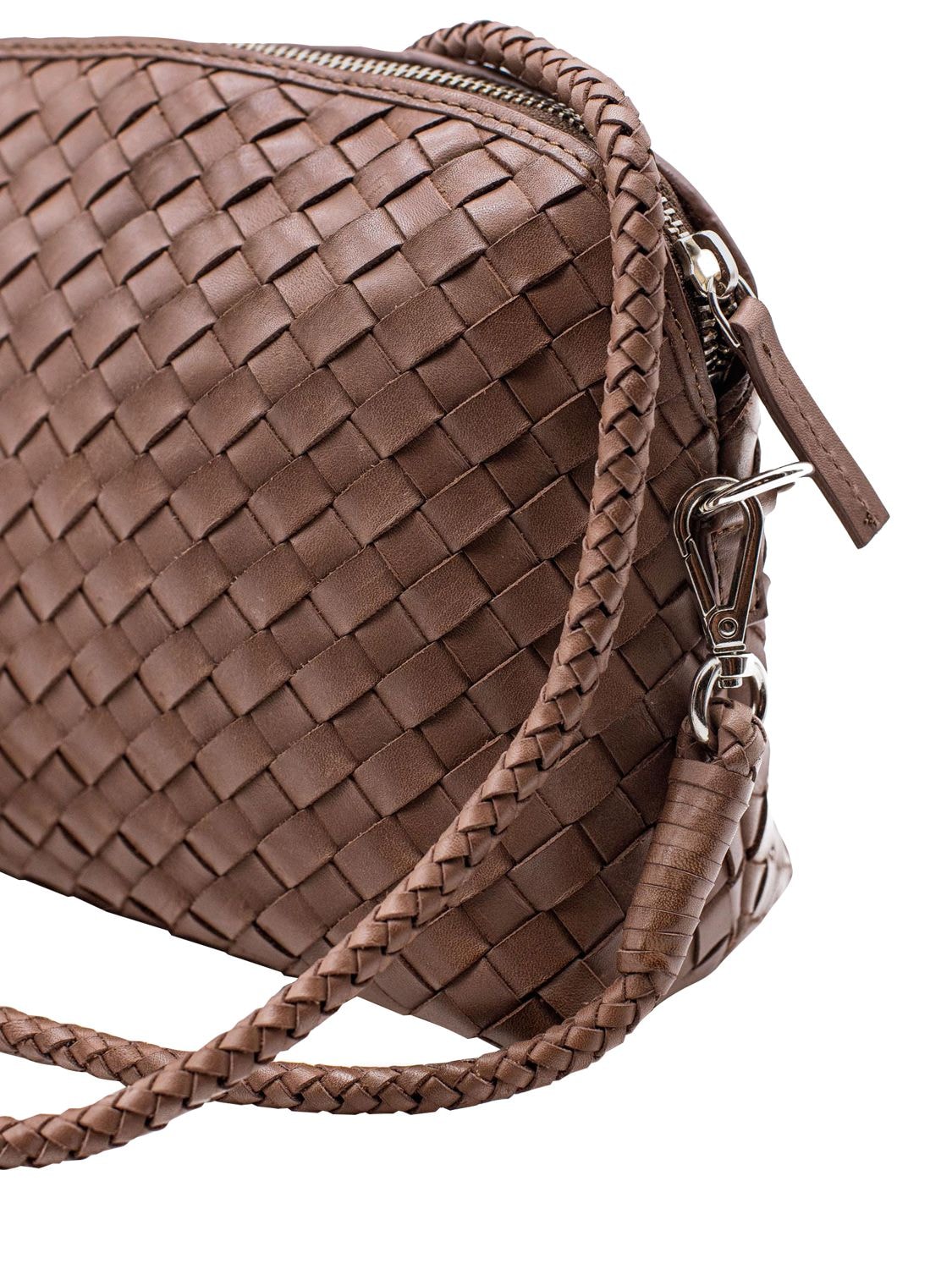 Shop Dragon Diffusion Chunky Fellini Leather Shoulder Bag In Dark Brown