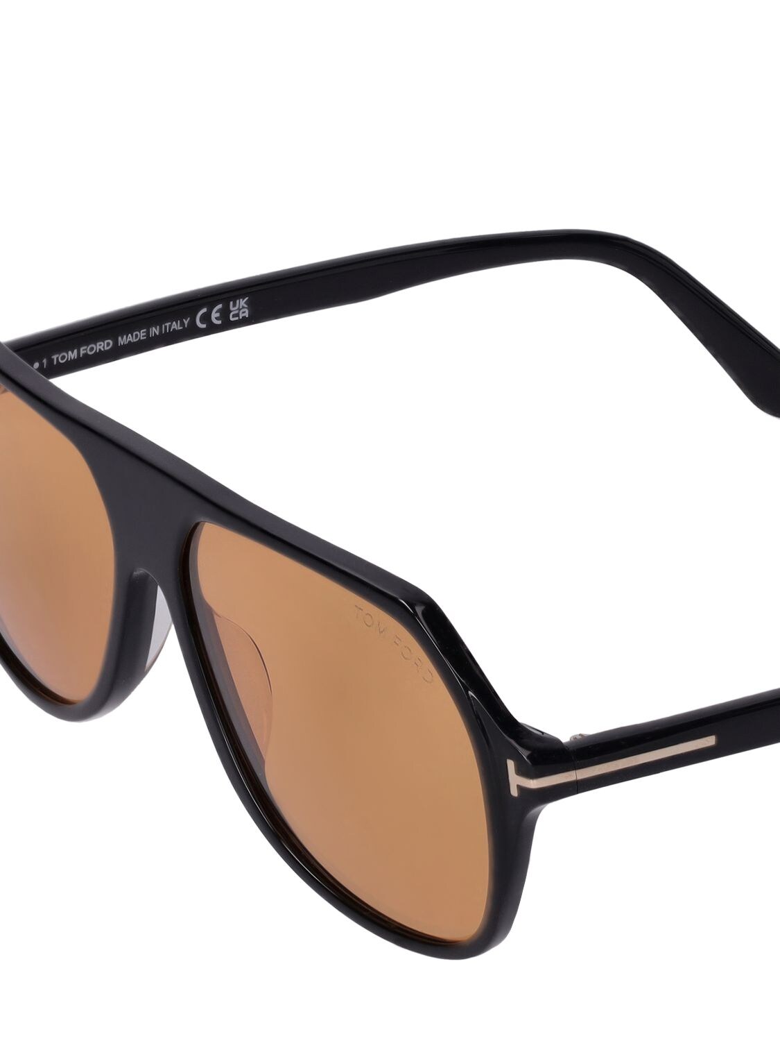 Tom Ford Gerard-02 Acetate Square Sunglasses In Black,brown | ModeSens