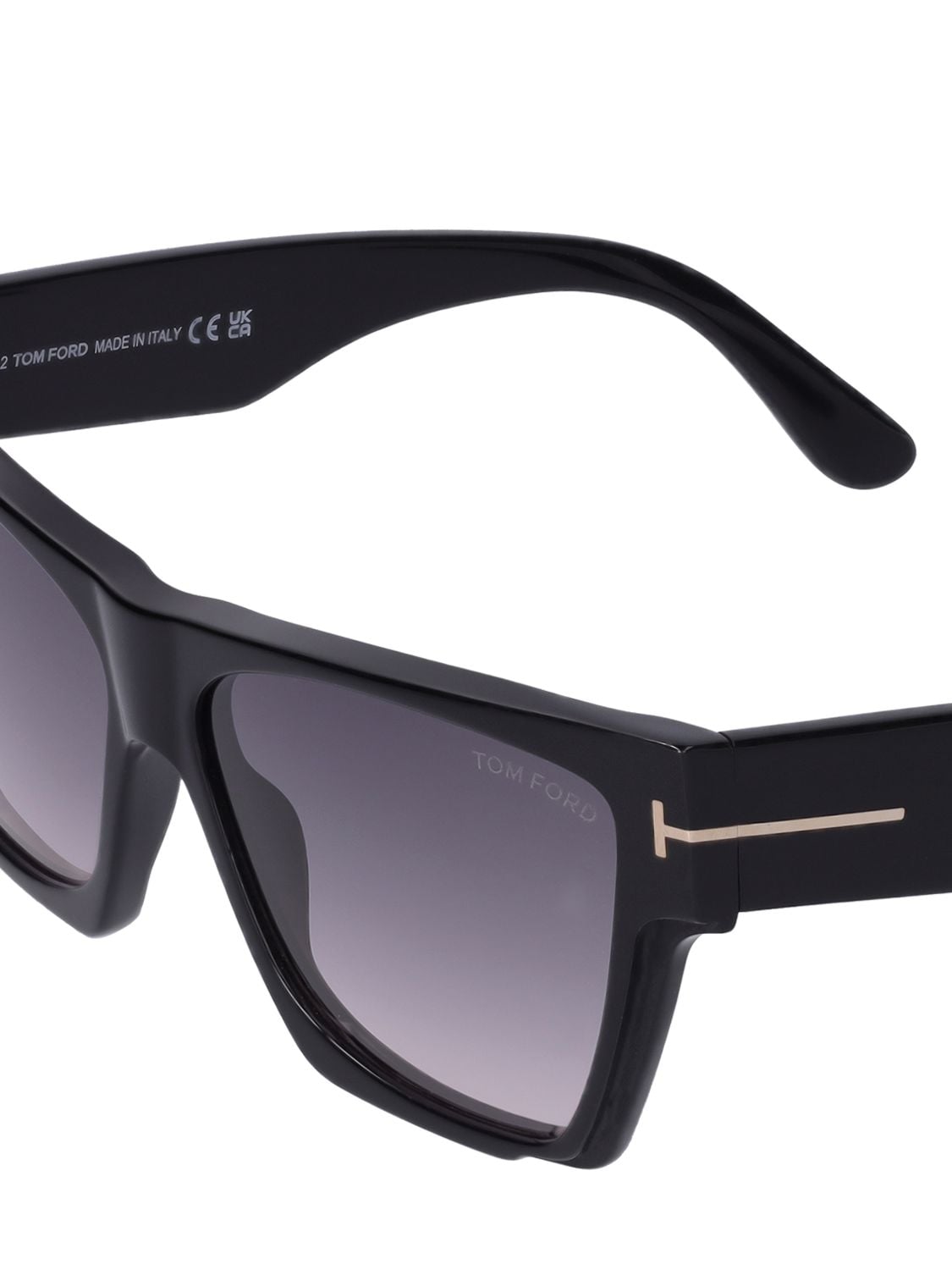 Tom Ford Dove Geometric 59mm Gradient Sunglasses In Black/grey | ModeSens