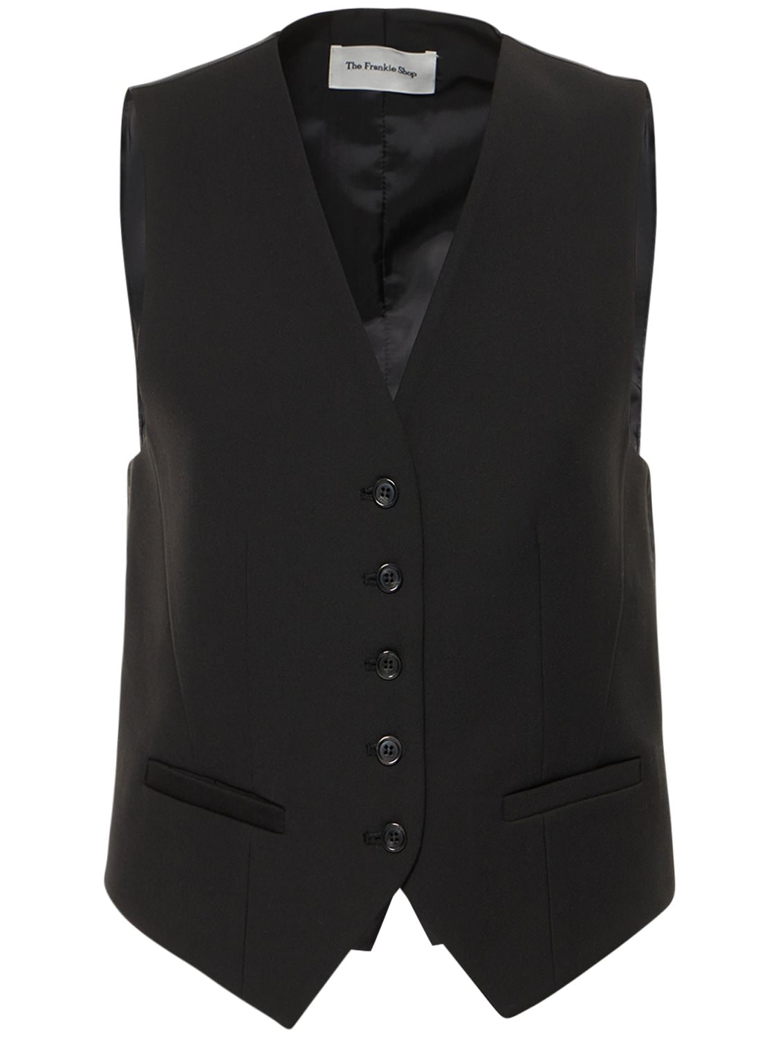 THE FRANKIE SHOP GELSO LYOCELL BLEND WAISTCOAT
