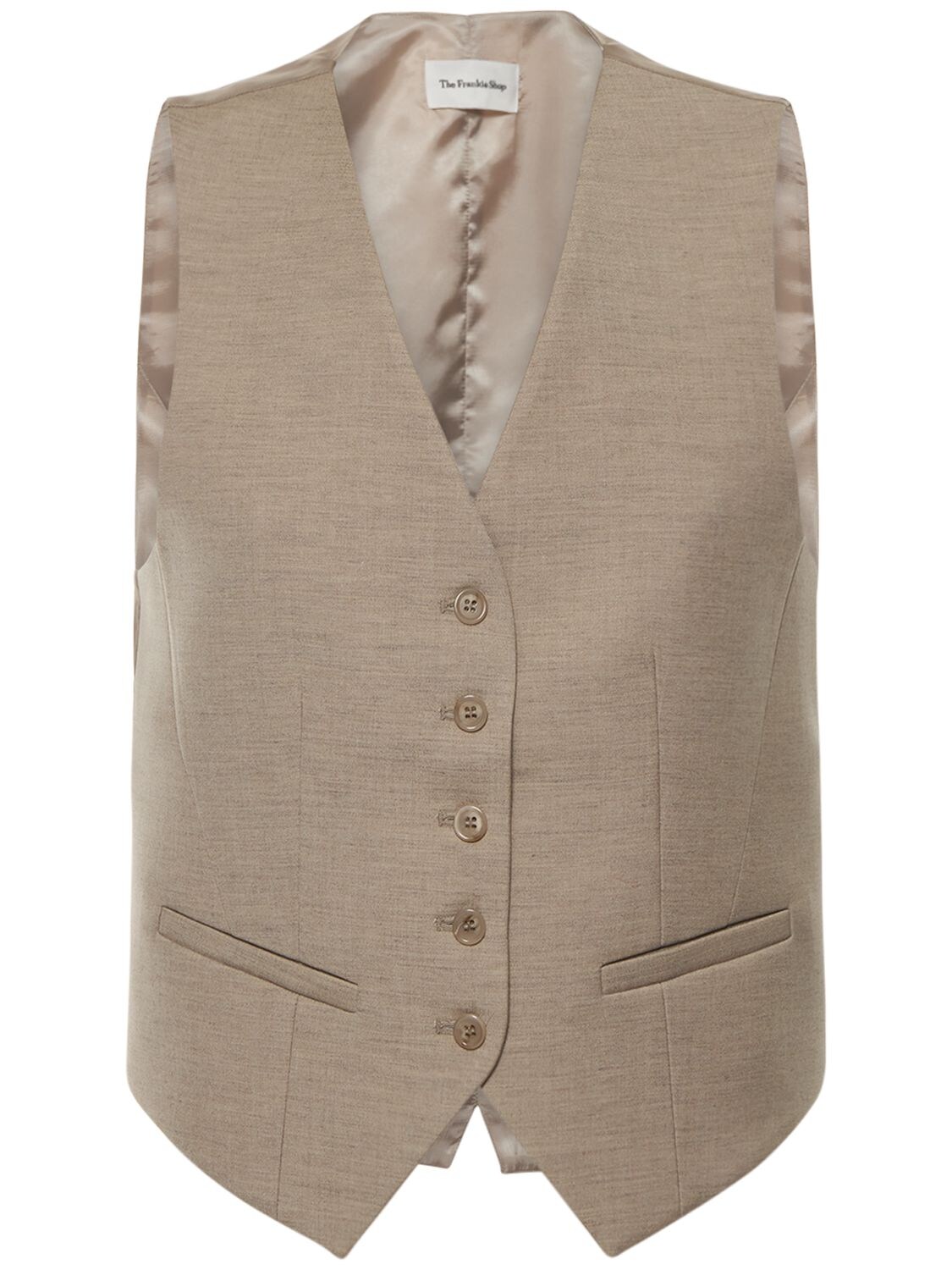 THE FRANKIE SHOP GELSO LYOCELL BLEND WAISTCOAT