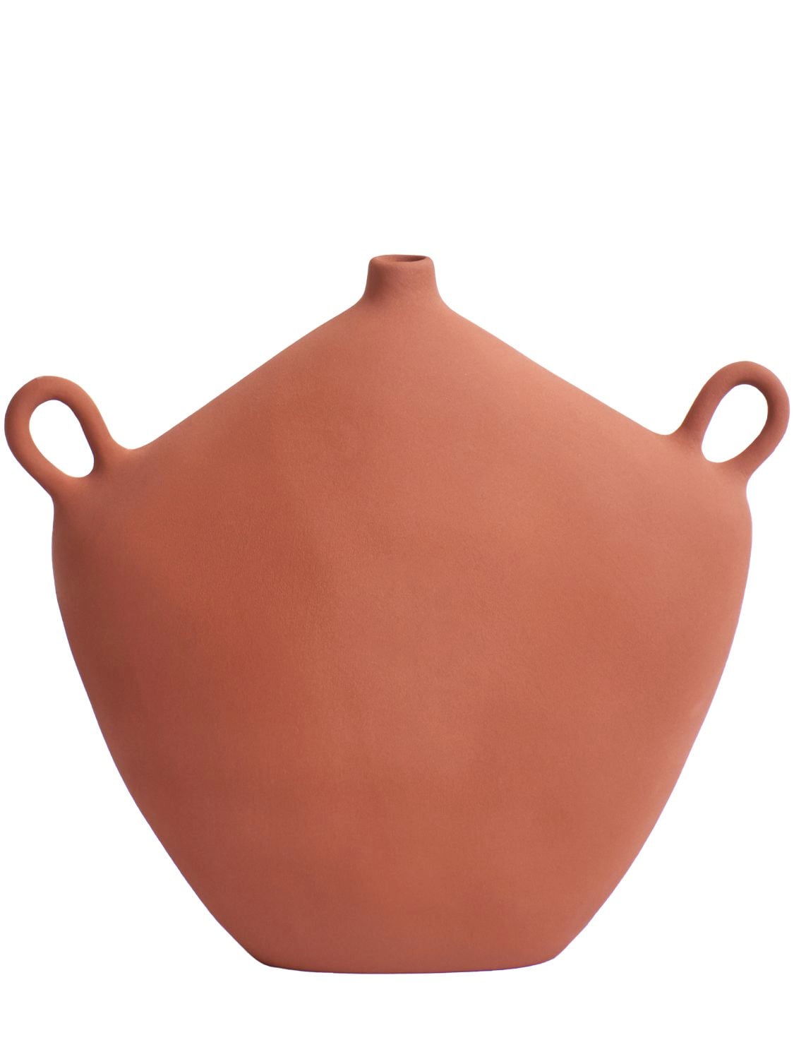 Project 213a Maria Vessel Vase In Red,brown