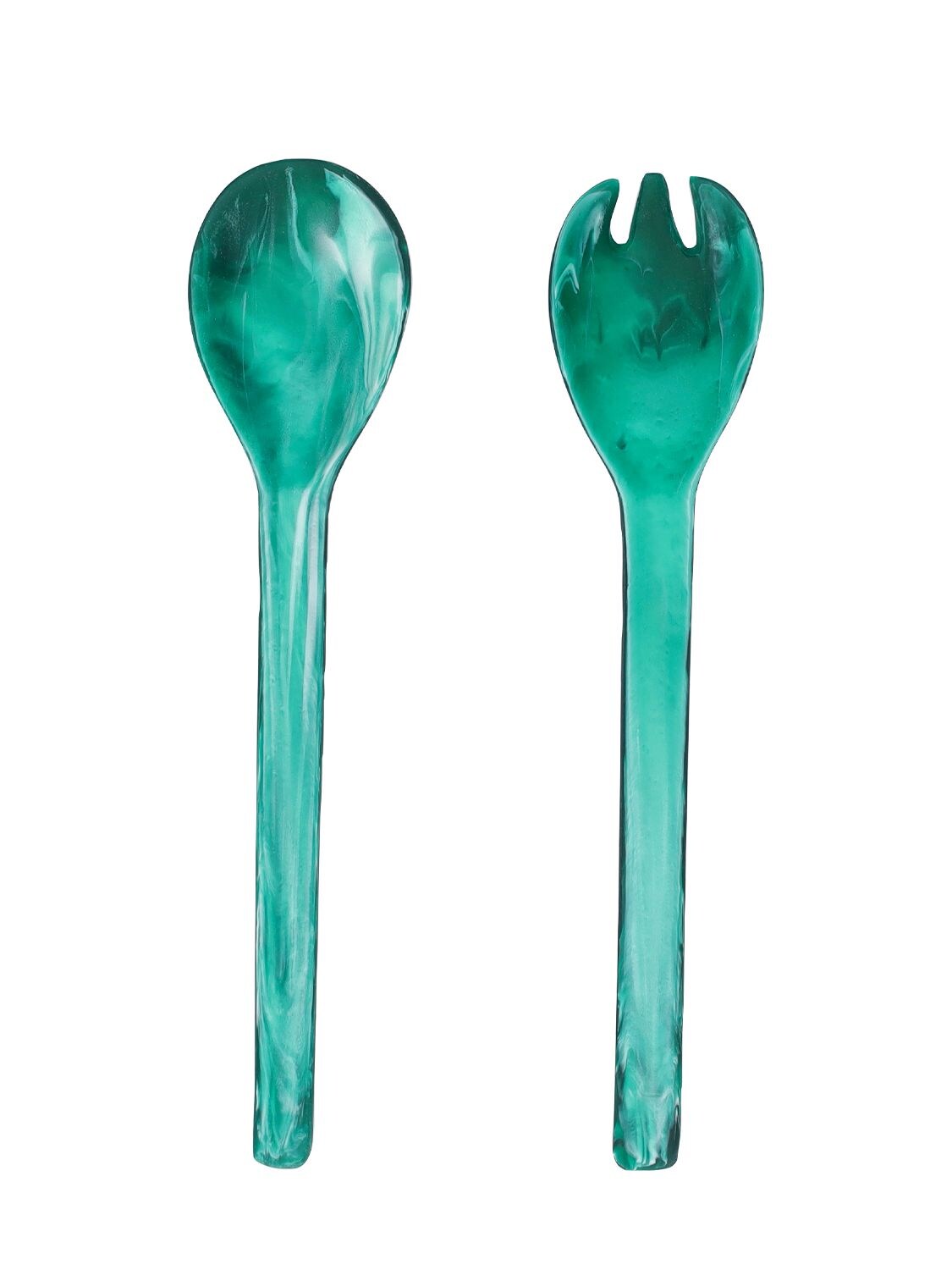 Nashi Home Set Of 2 Everyday Salad Servers In Green