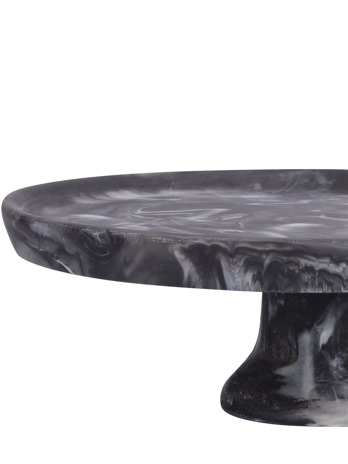 Shop Nashi Home Medium Footed Cake Stand In Black