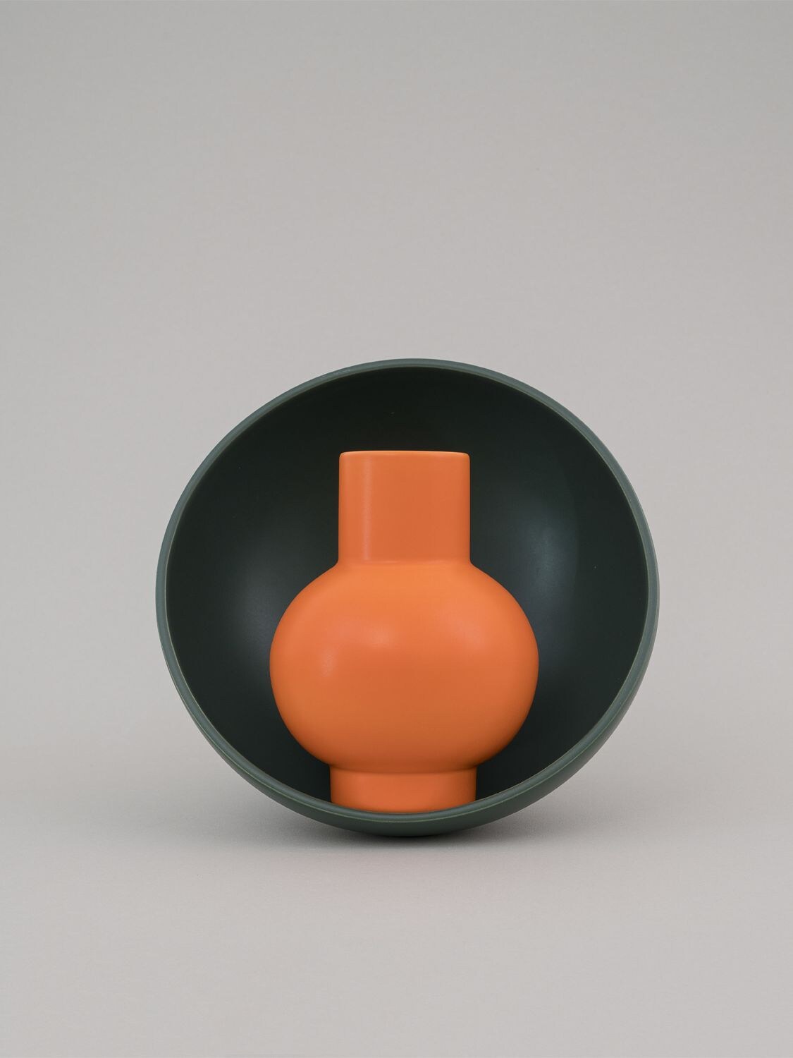 Shop Raawii Small Strøm Vase In Orange