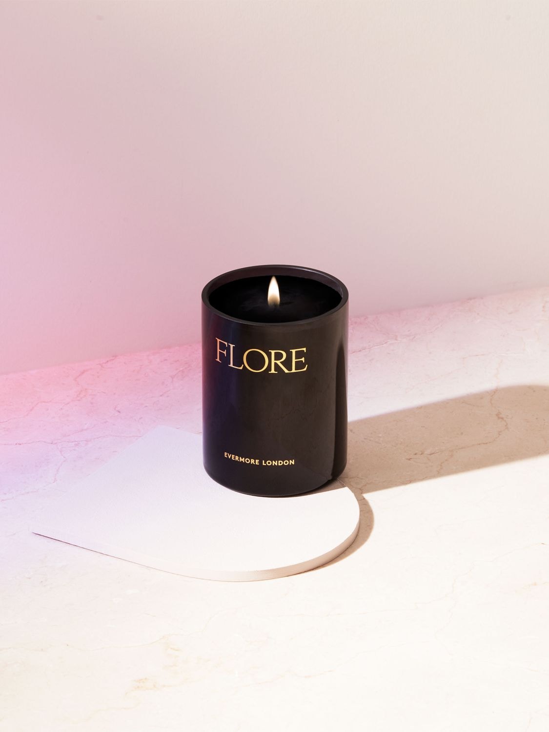 Shop Evermore 300g Flore Scented Candle In Black