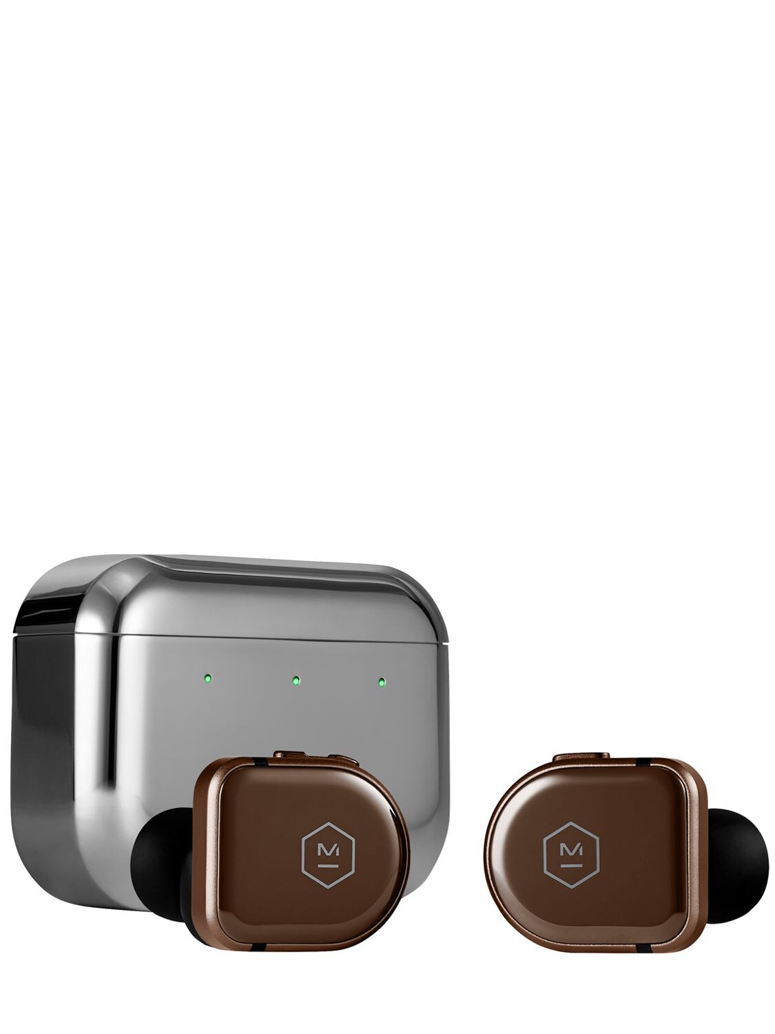Master & Dynamic Mw08 True Wireless Earphones In Brown,grey