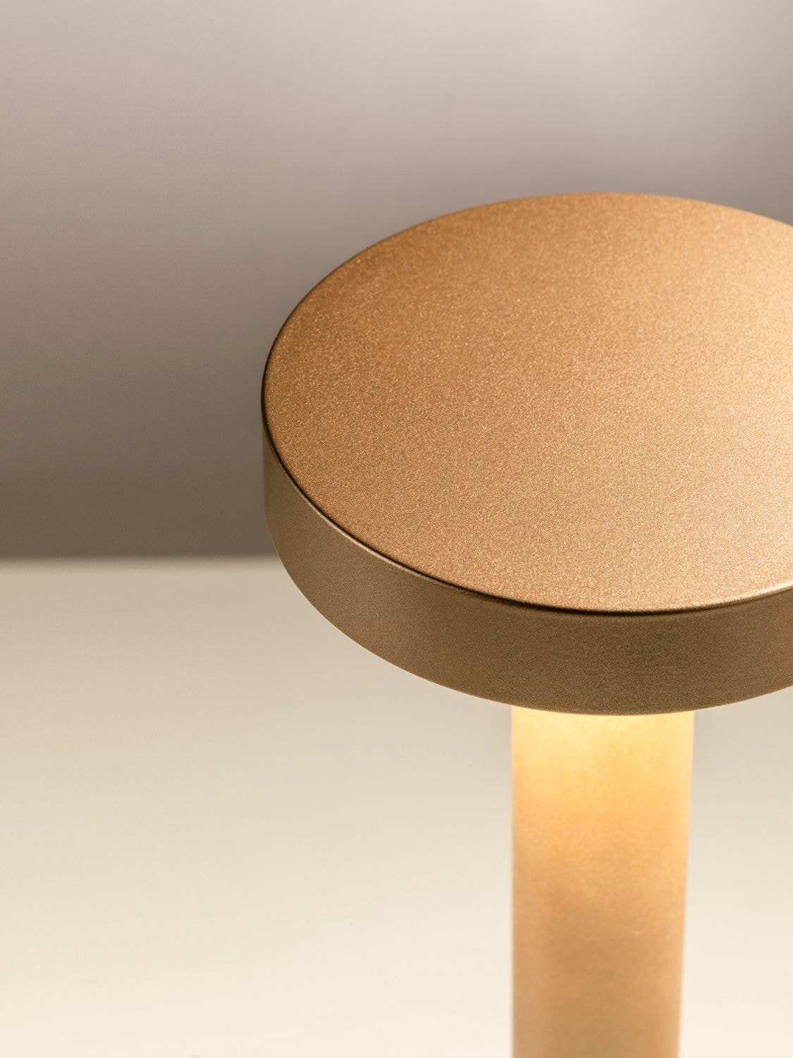 Shop Davide Groppi Tetatet Matte Gold Table Lamp