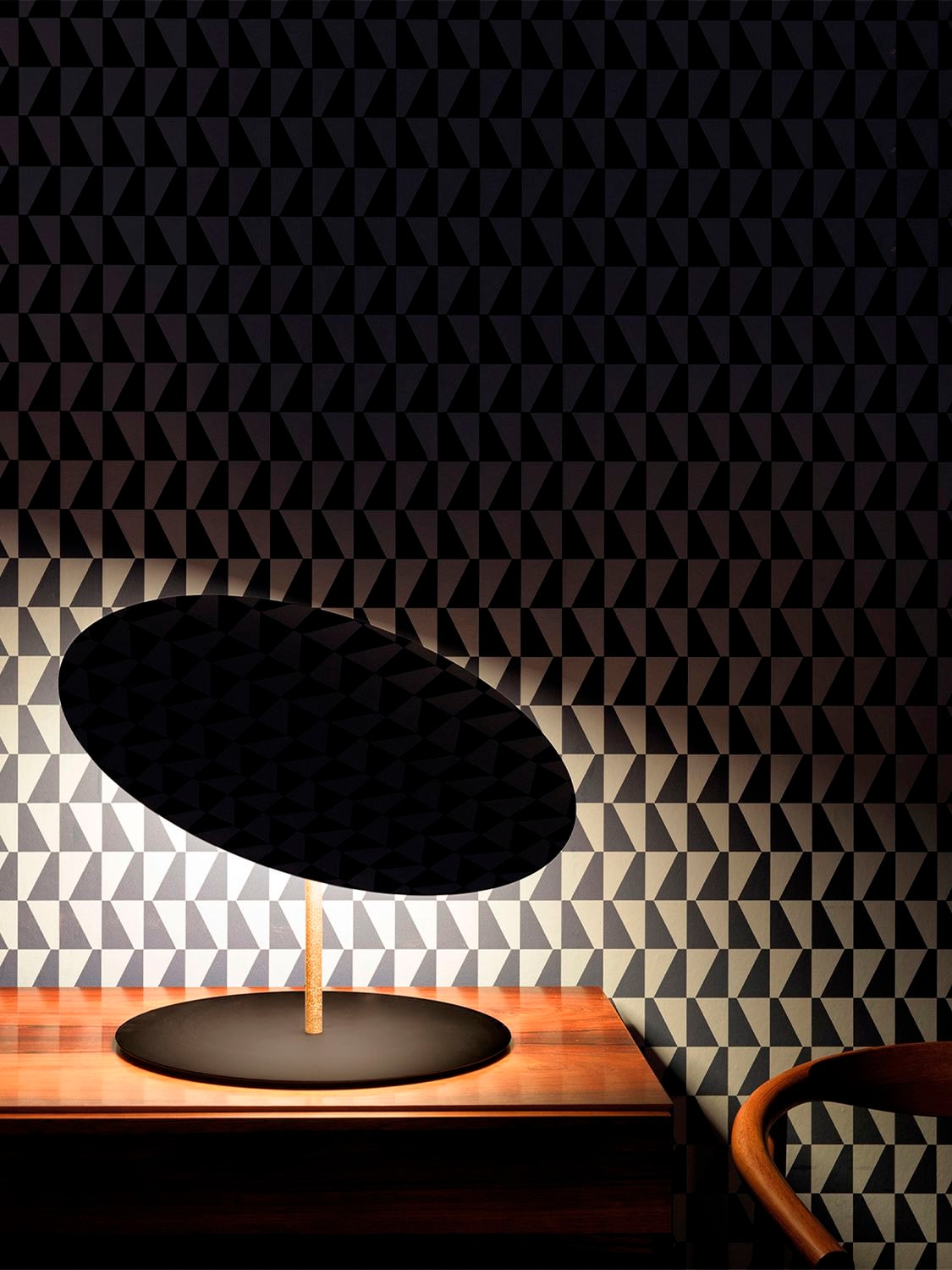 Shop Davide Groppi Calvino Table Lamp In Black