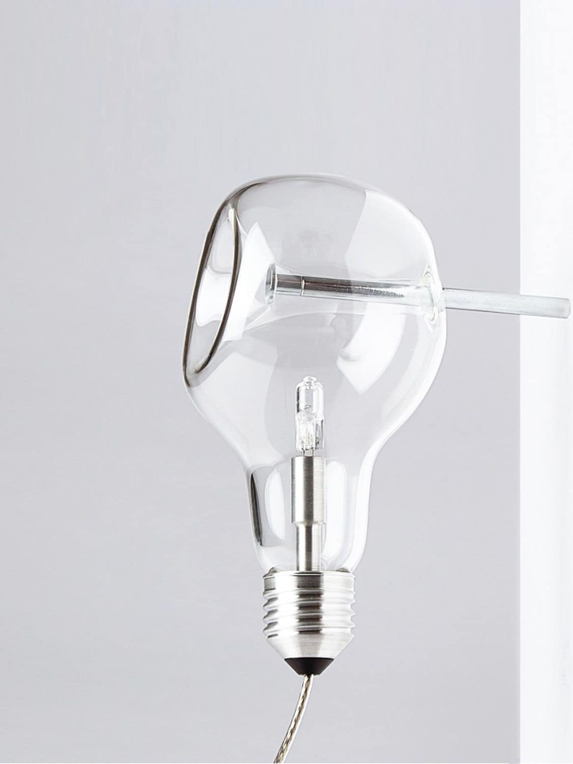 Shop Davide Groppi Edison's Nightmare Wall Lamp In Transparent