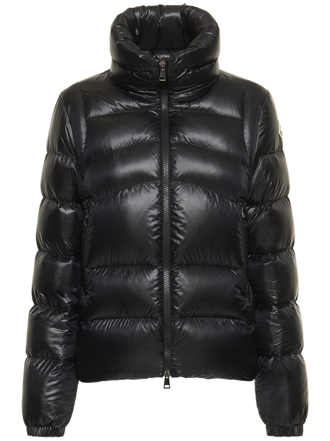 Moncler Aubert Nylon Down Jacket In Black | ModeSens