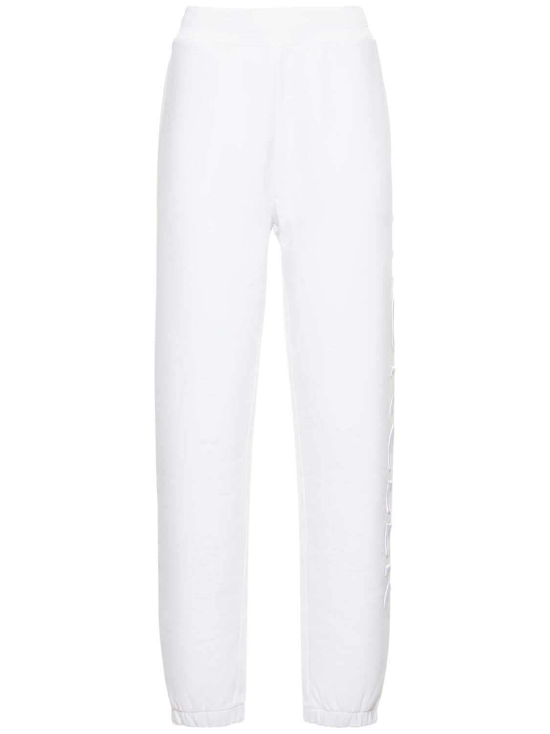 MONCLER COTTON JERSEY LOGO SWEATPANTS