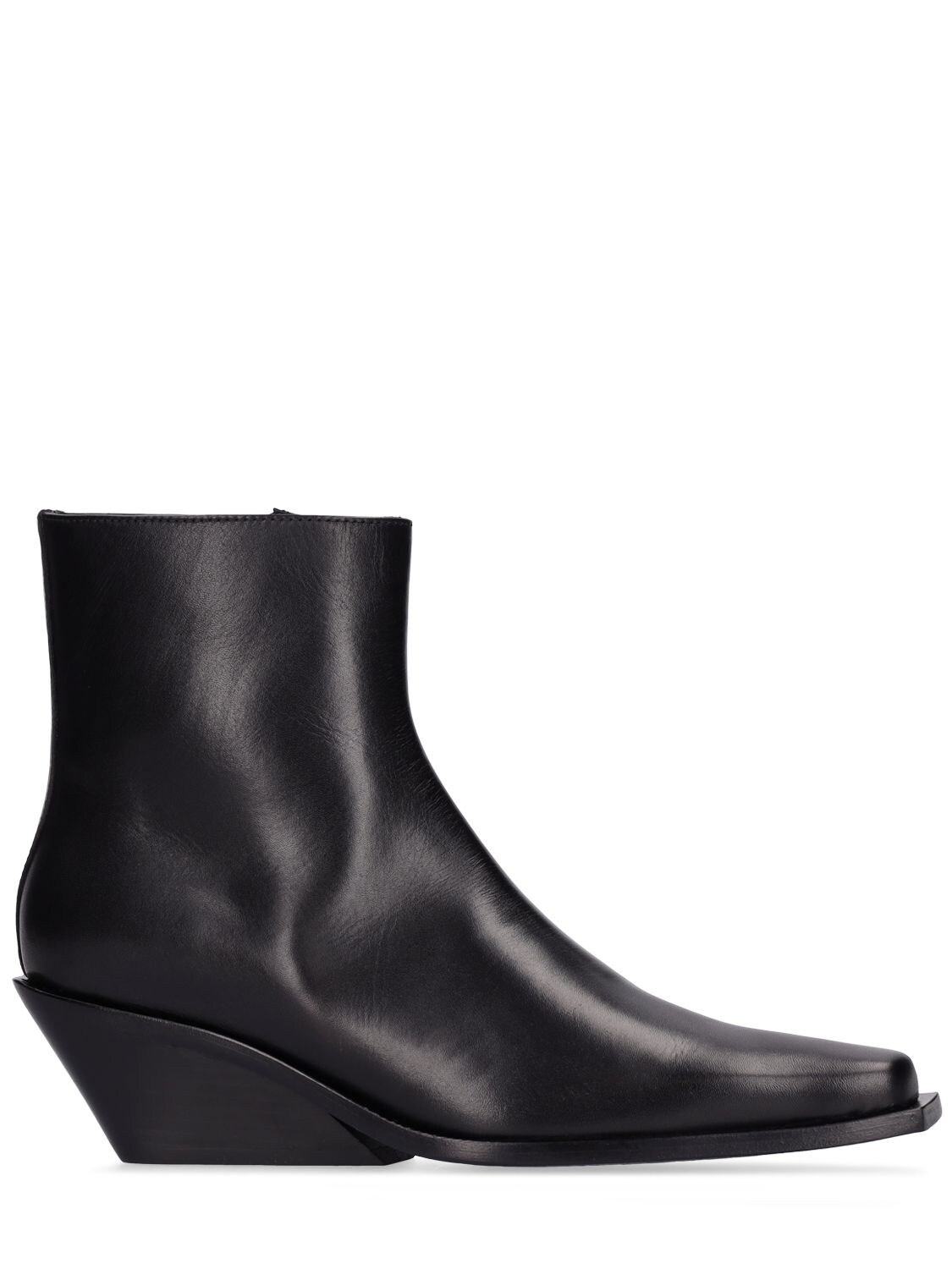 ANN DEMEULEMEESTER 60MM GERDA LEATHER ANKLE BOOTS