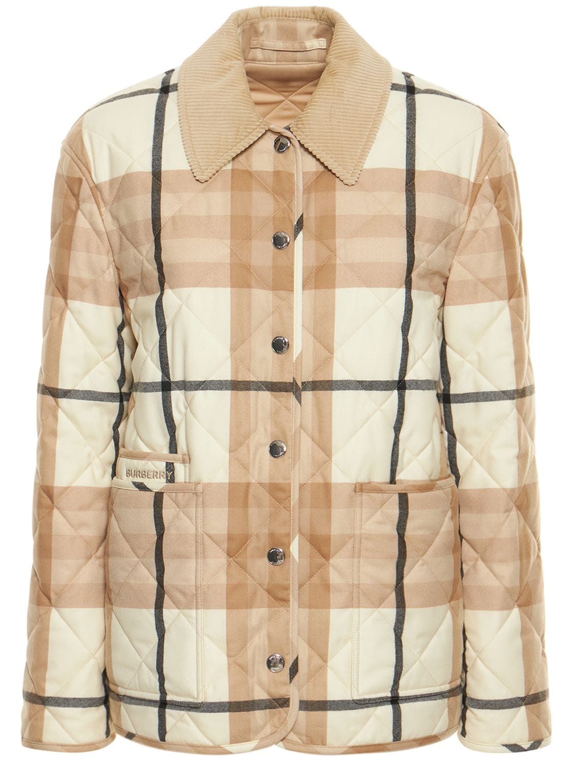 BURBERRY Dranefeld Quilted Wool Check Jacket