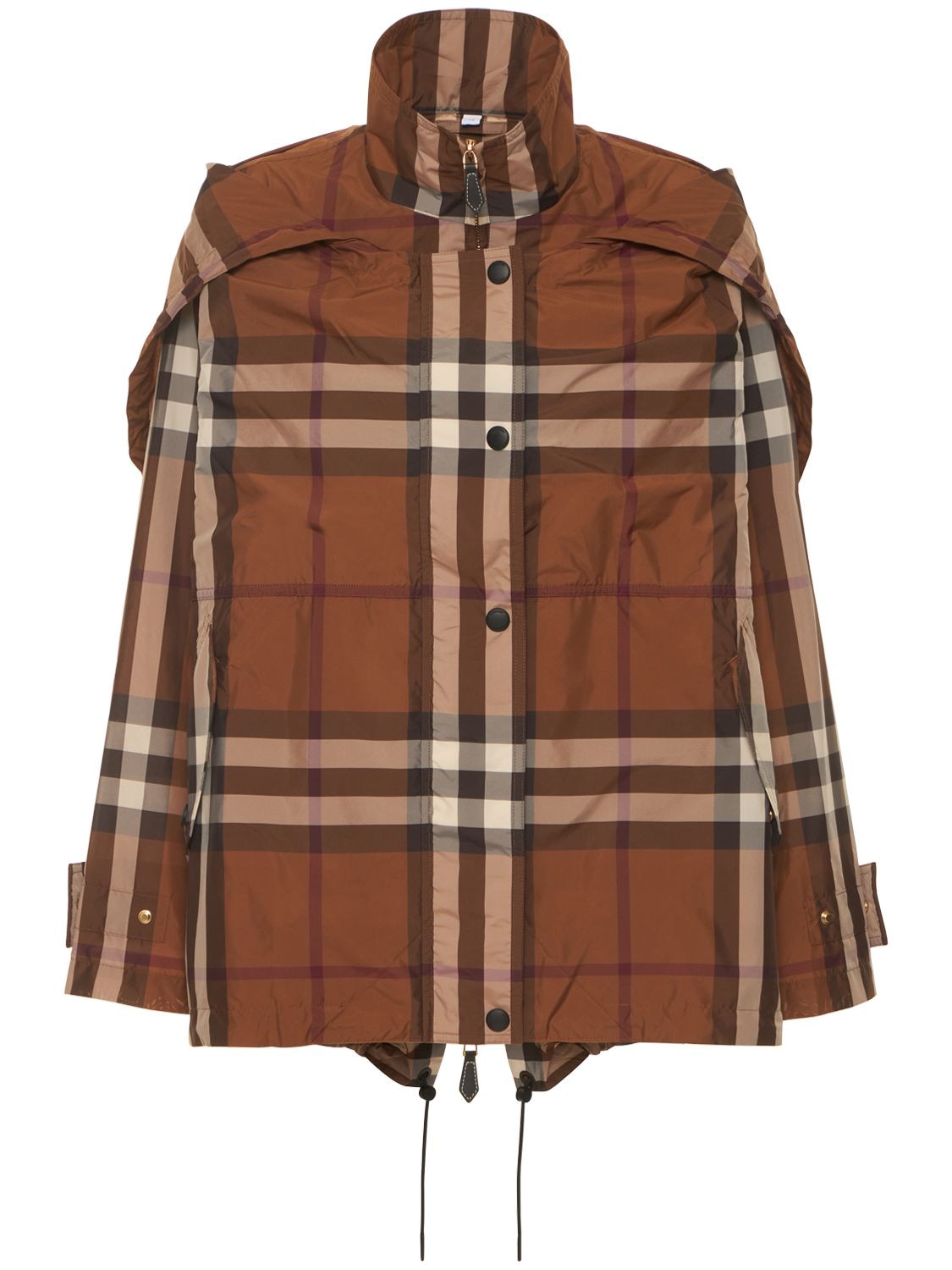 BURBERRY Notter Check Deconstructed Nylon Jacket
