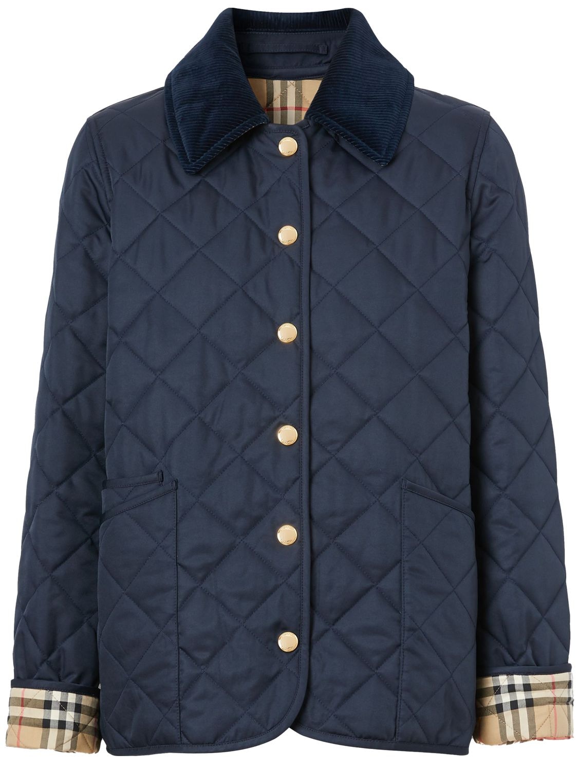 Burberry Dranefeld Quilted Nylon Jacket In Midnight