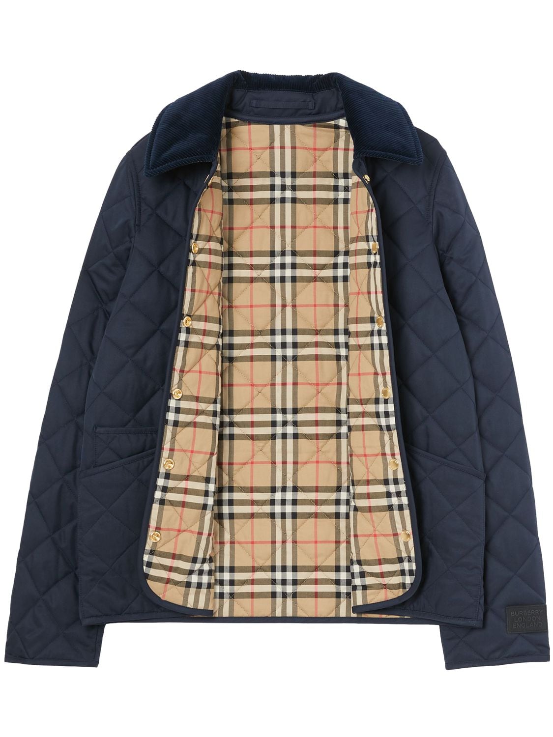 Shop Burberry Dranefeld Quilted Nylon Jacket In Midnight