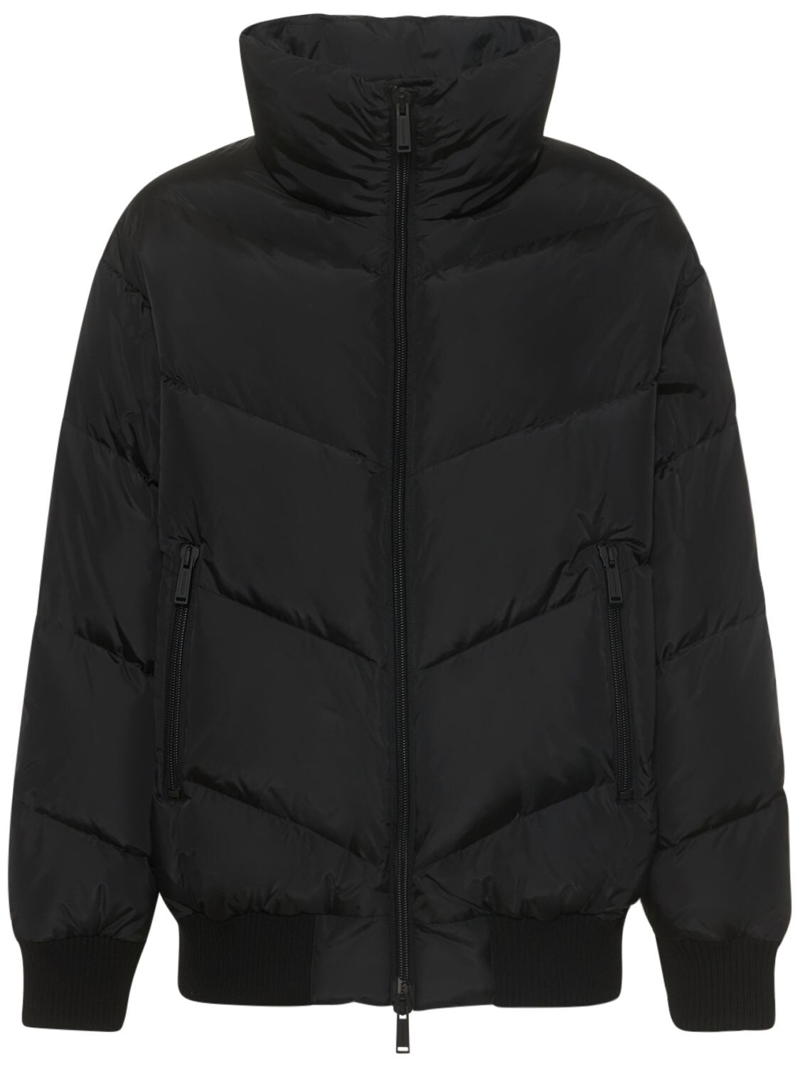 Dsquared2 Nylon Down Jacket In Black | ModeSens