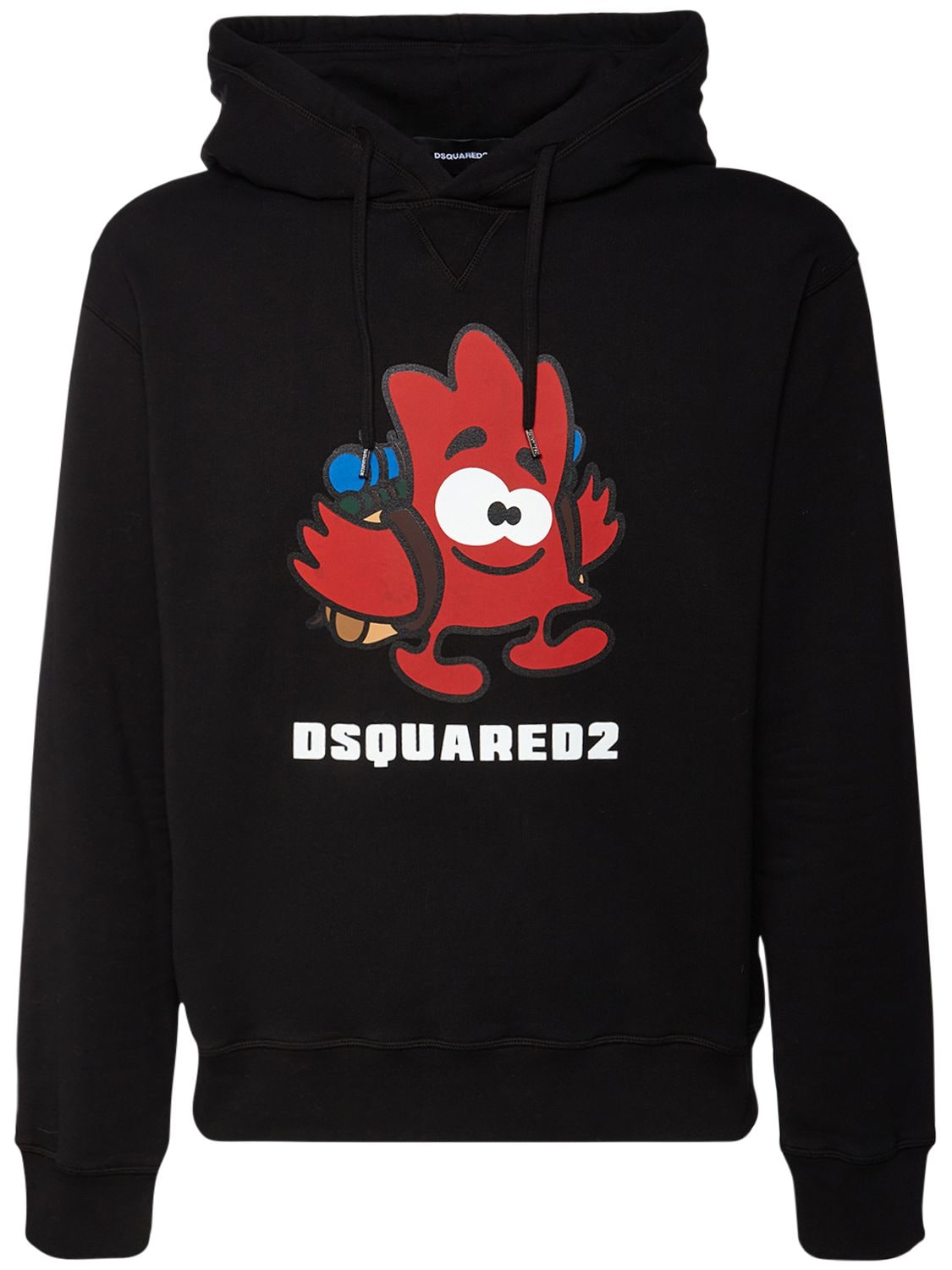 DSQUARED2 Printed Cotton Jersey Hoodie
