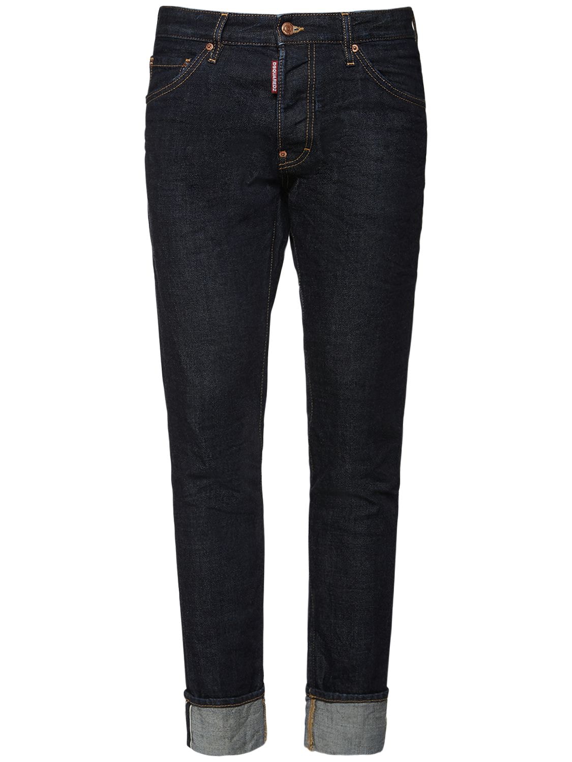 nevel Appal Huiswerk Dsquared2 16.5cm Cool Guy Crop Cotton Denim Jeans In Blue | ModeSens