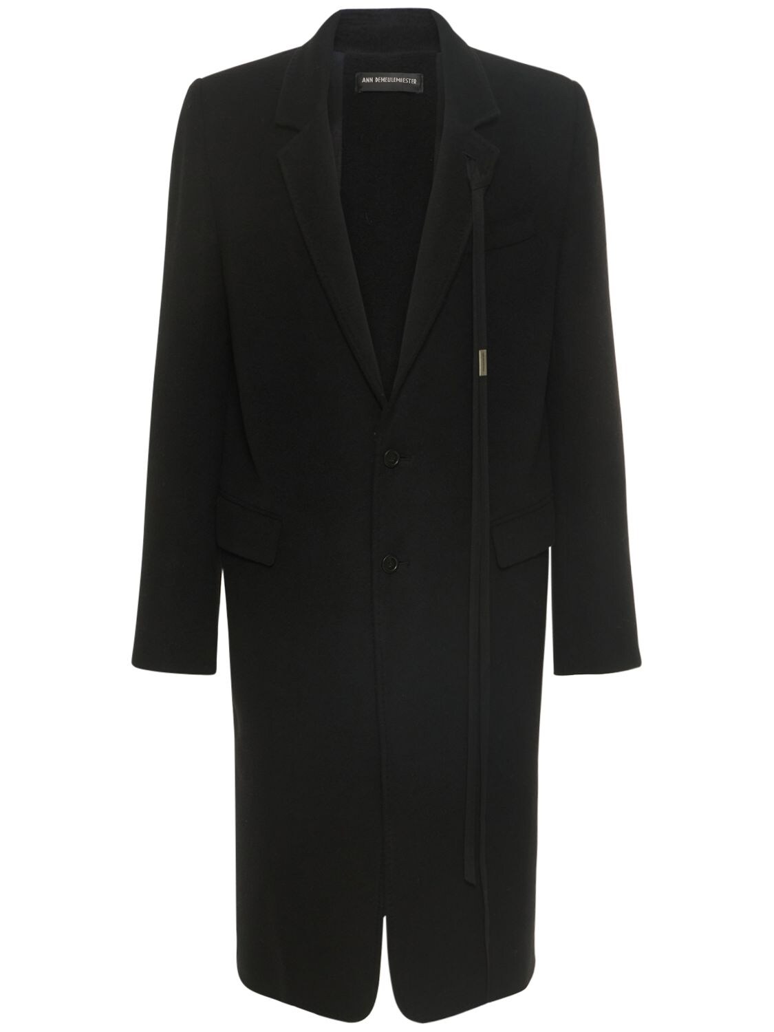 ANN DEMEULEMEESTER IAN TAILORED WOOL & CASHMERE COAT